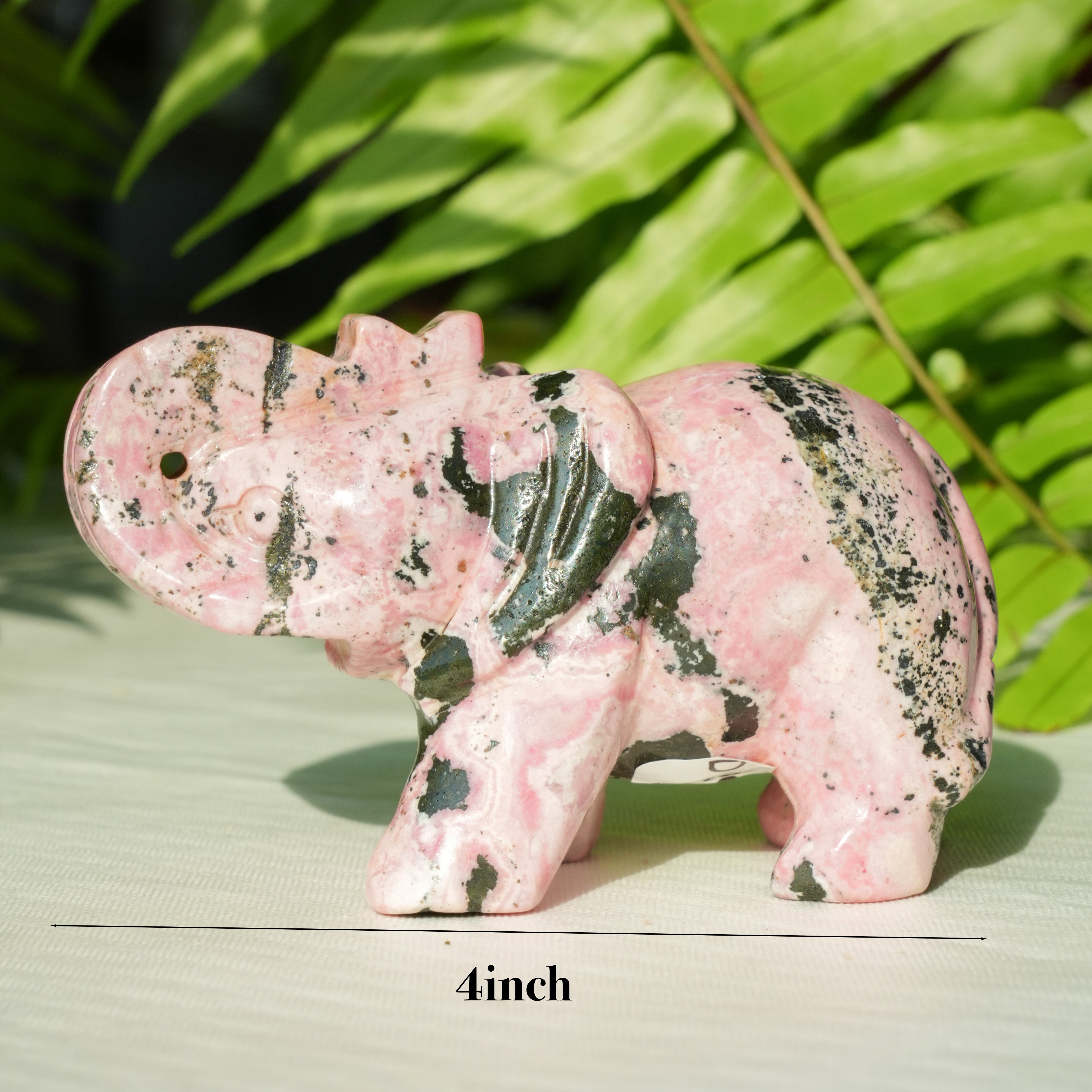 Peru Rhodonite Elephant