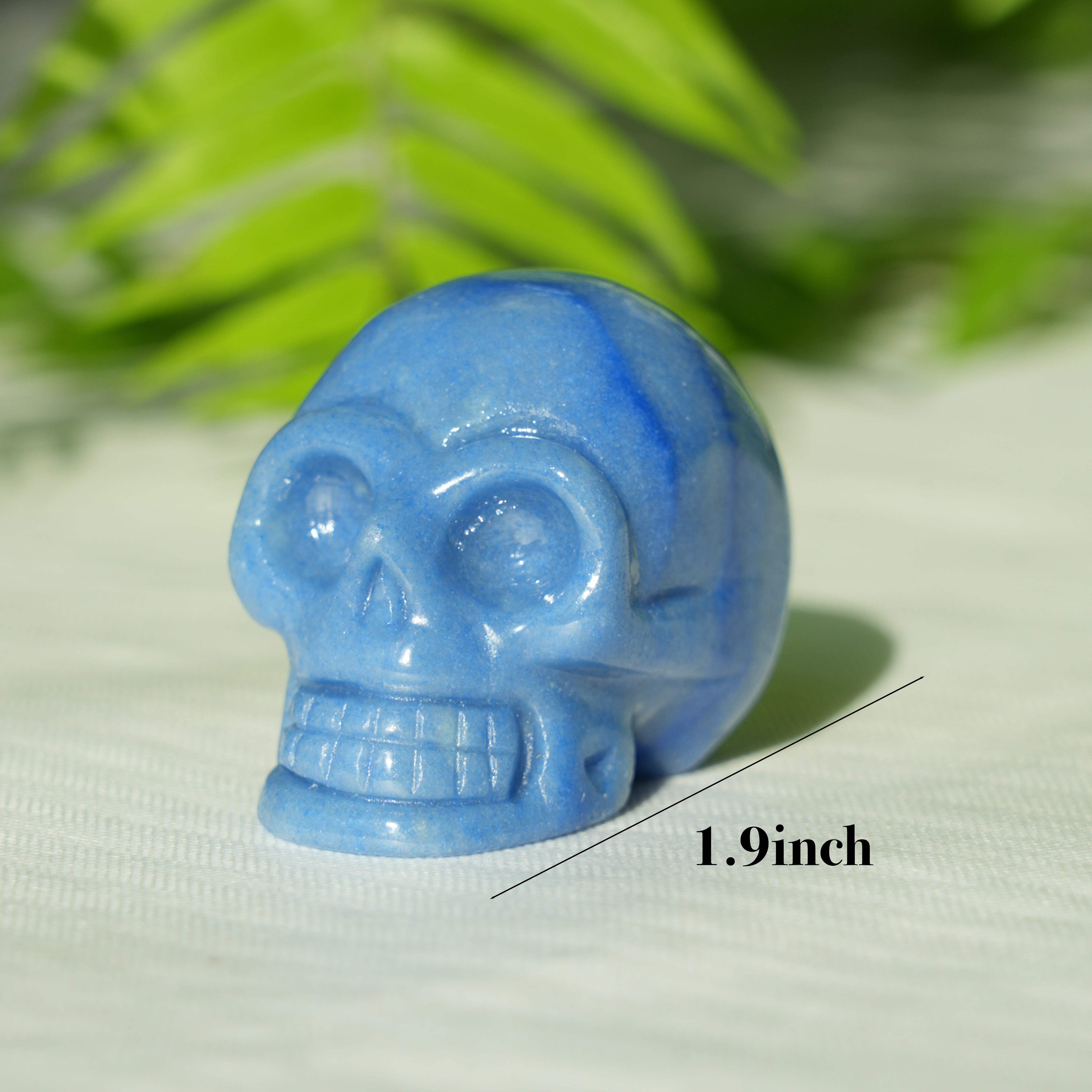 Blue Aventurine Skull