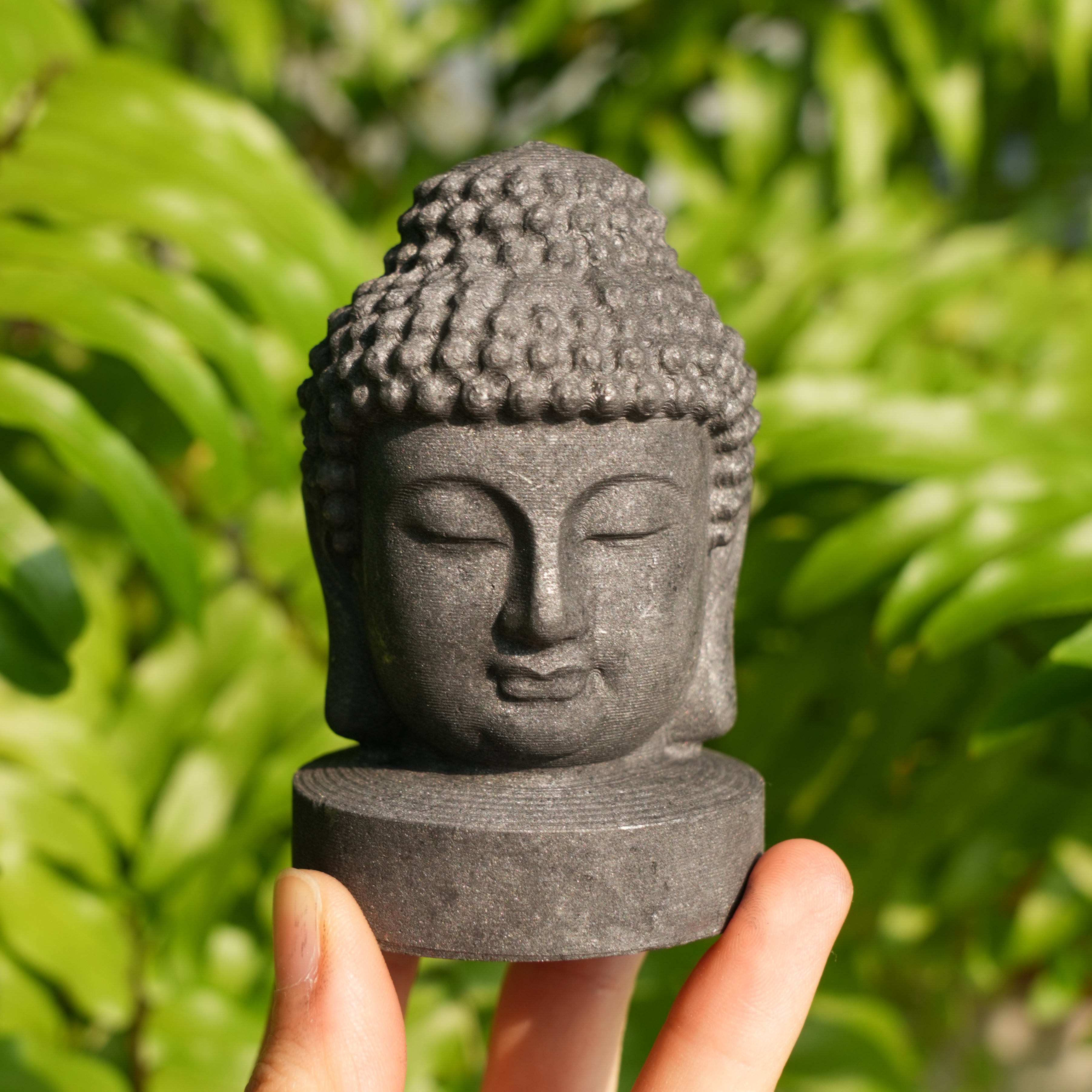 Shungite Buddha Head