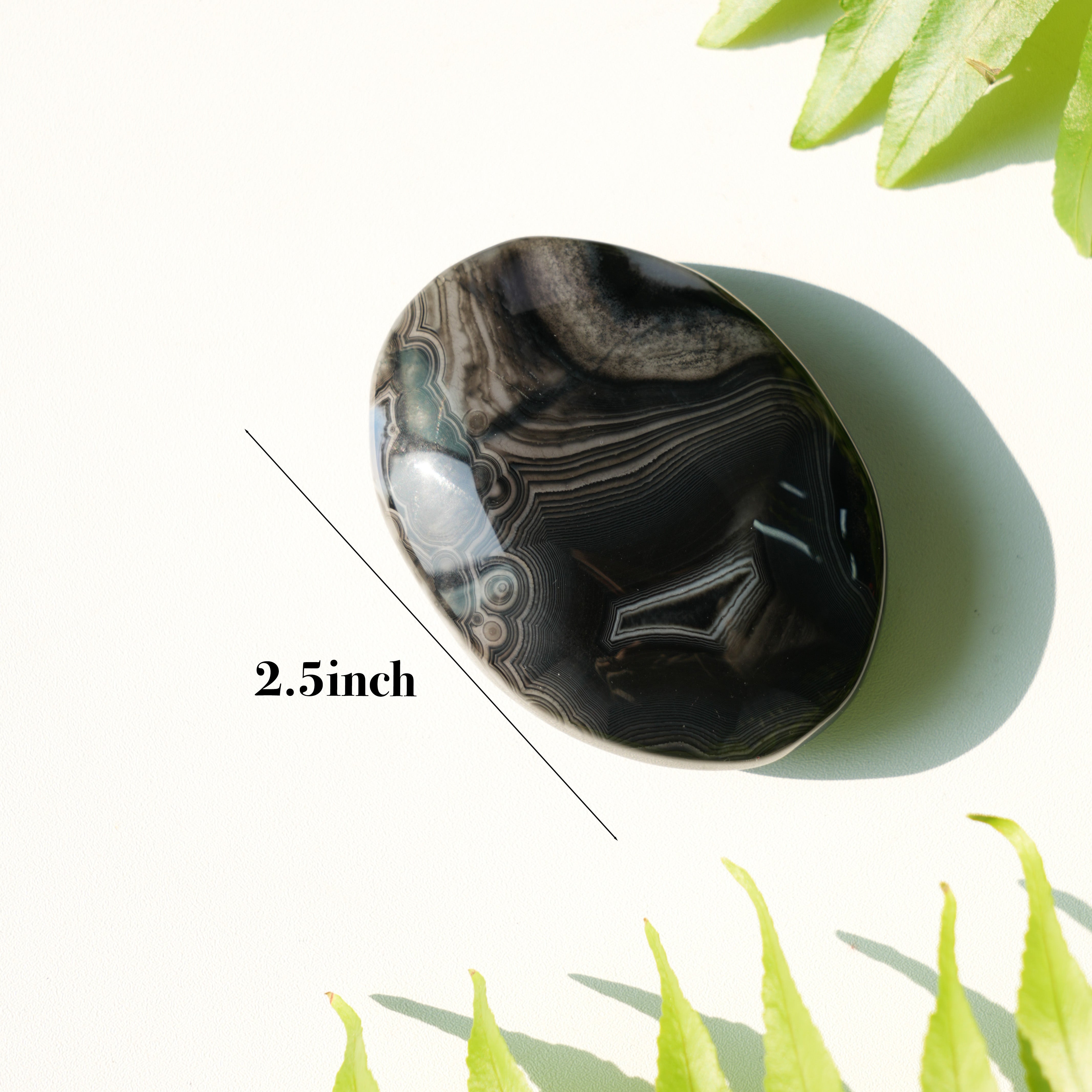 Black Sardonyx Palmstone