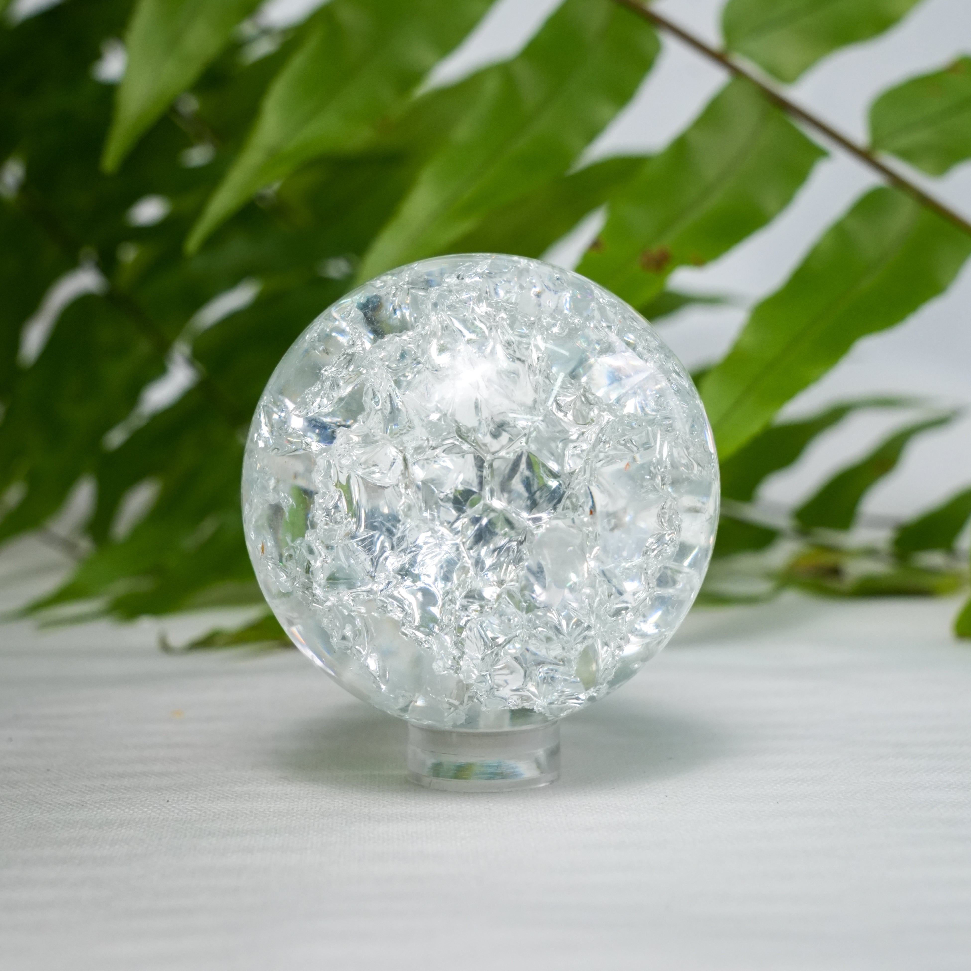 Crackle Quart Sphere
