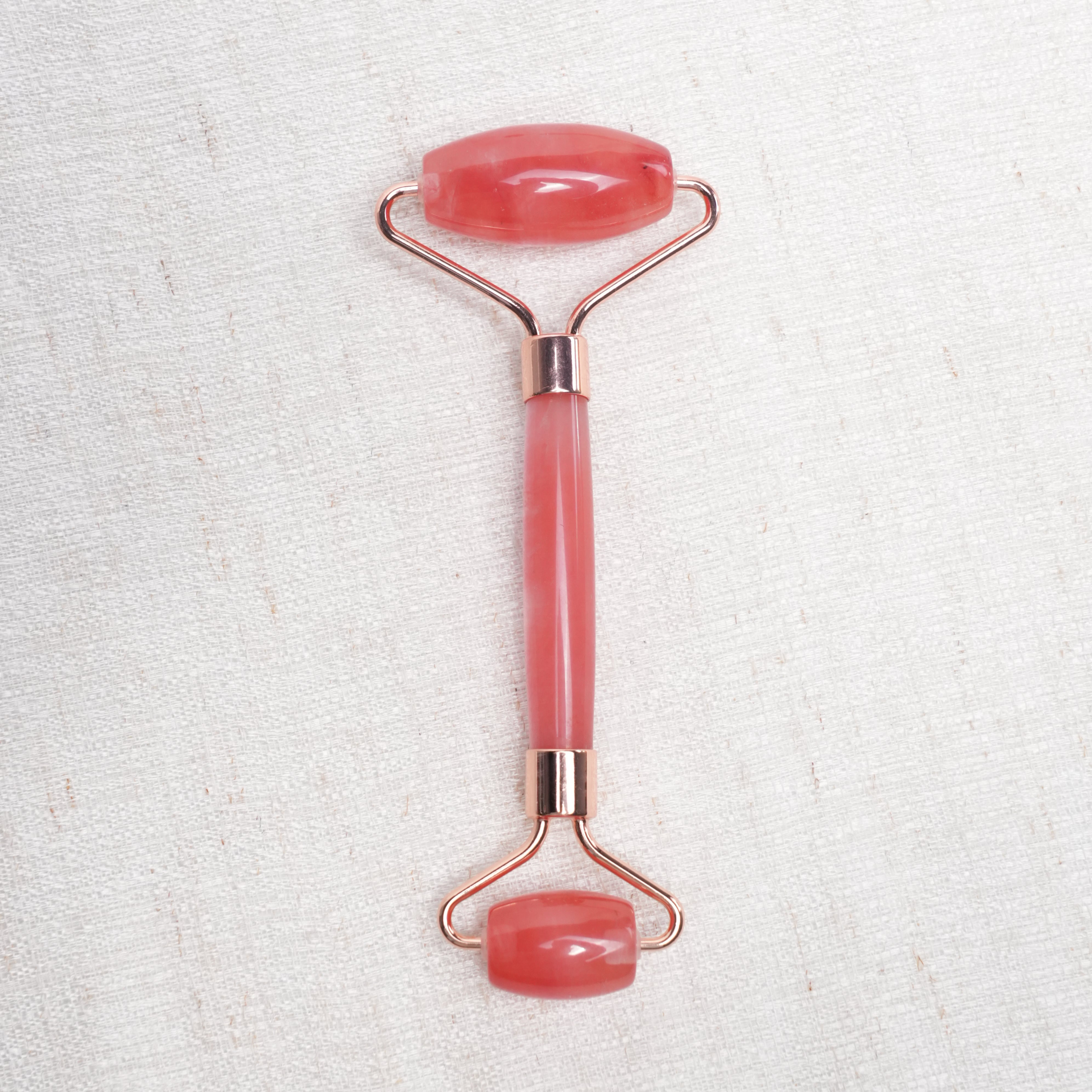 Red Melting Crystal Roller for Face & Gua Sha