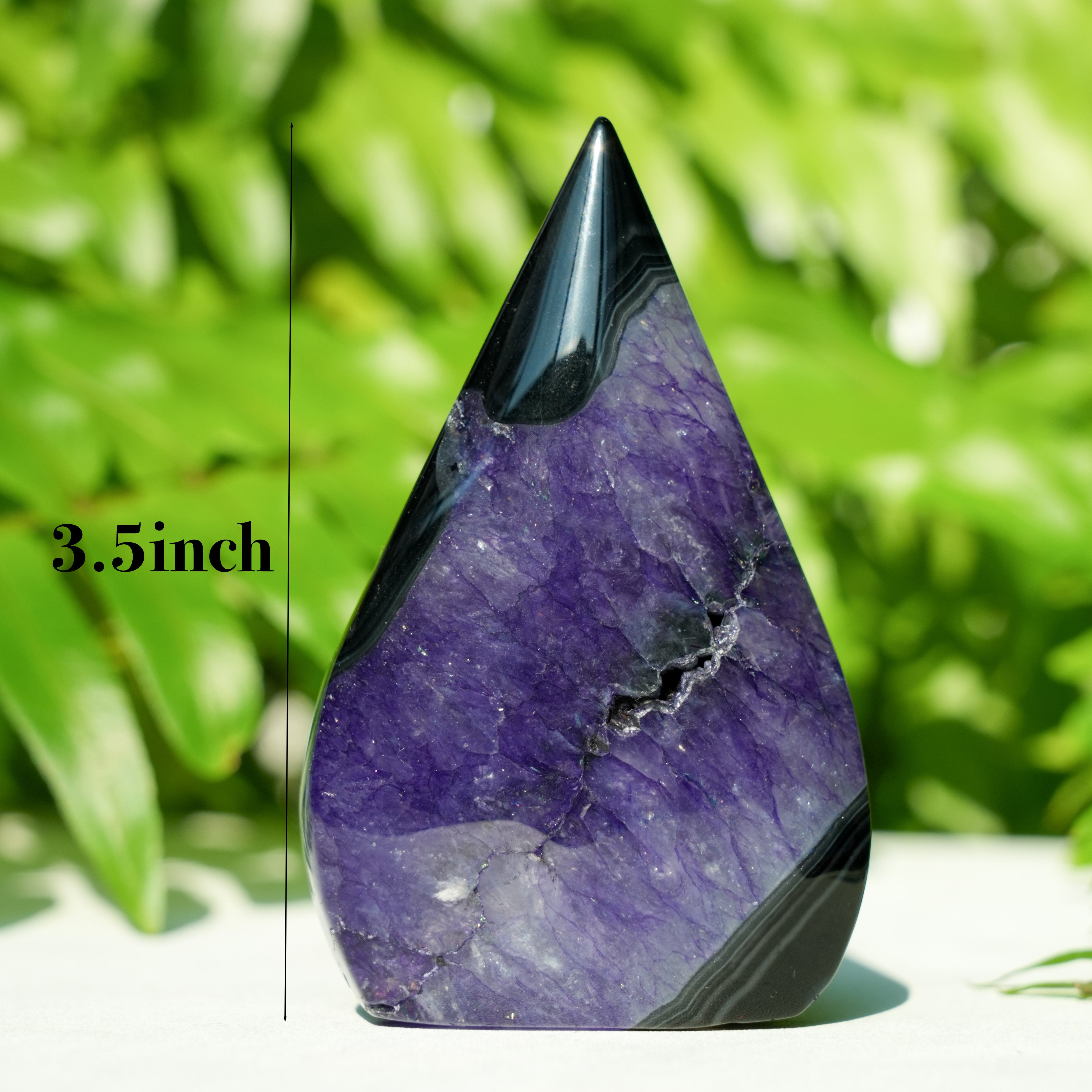 Black and Purple Sardonyx Ornament