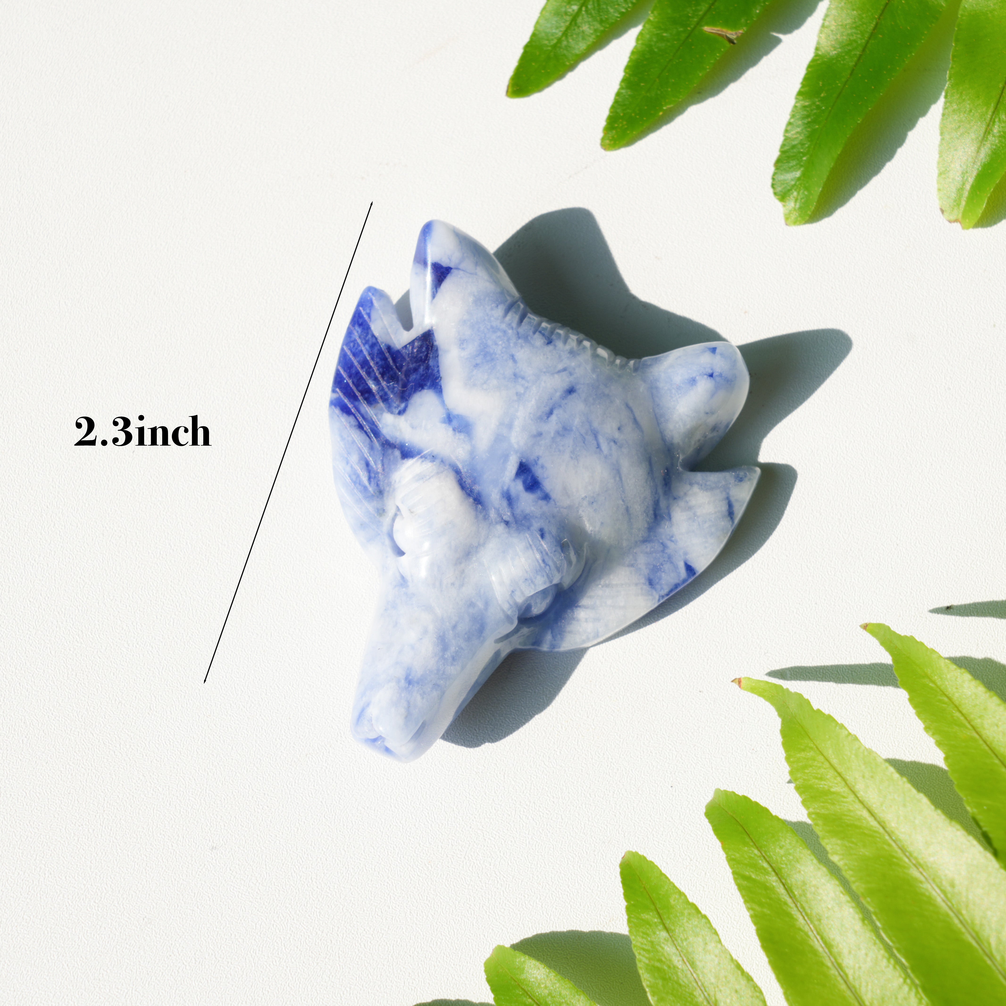 Porcelain Sodalite Wolf