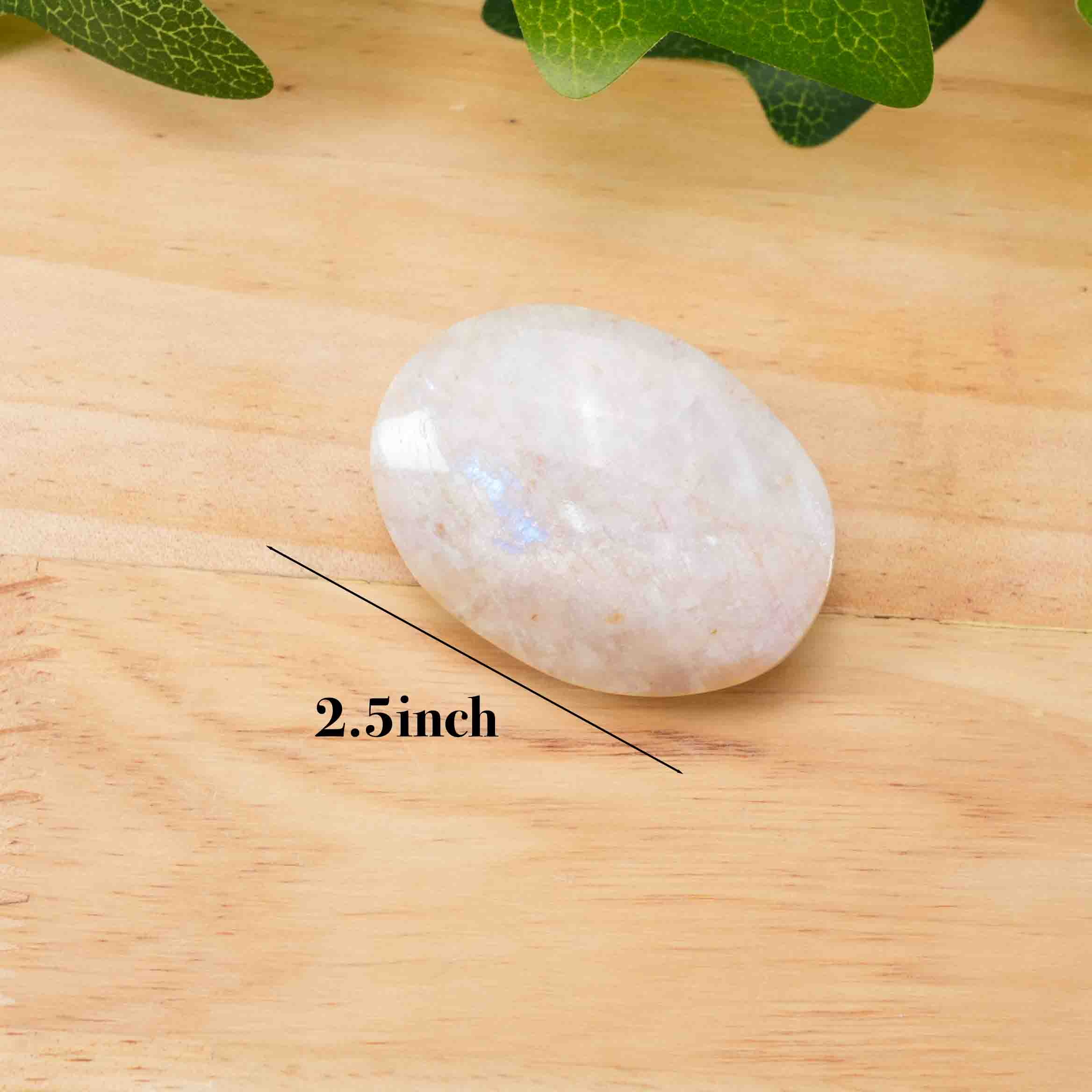 Orange Moon Palm Stone | Healing Crystal for Warmth & Positivity, Portable Handheld Stone