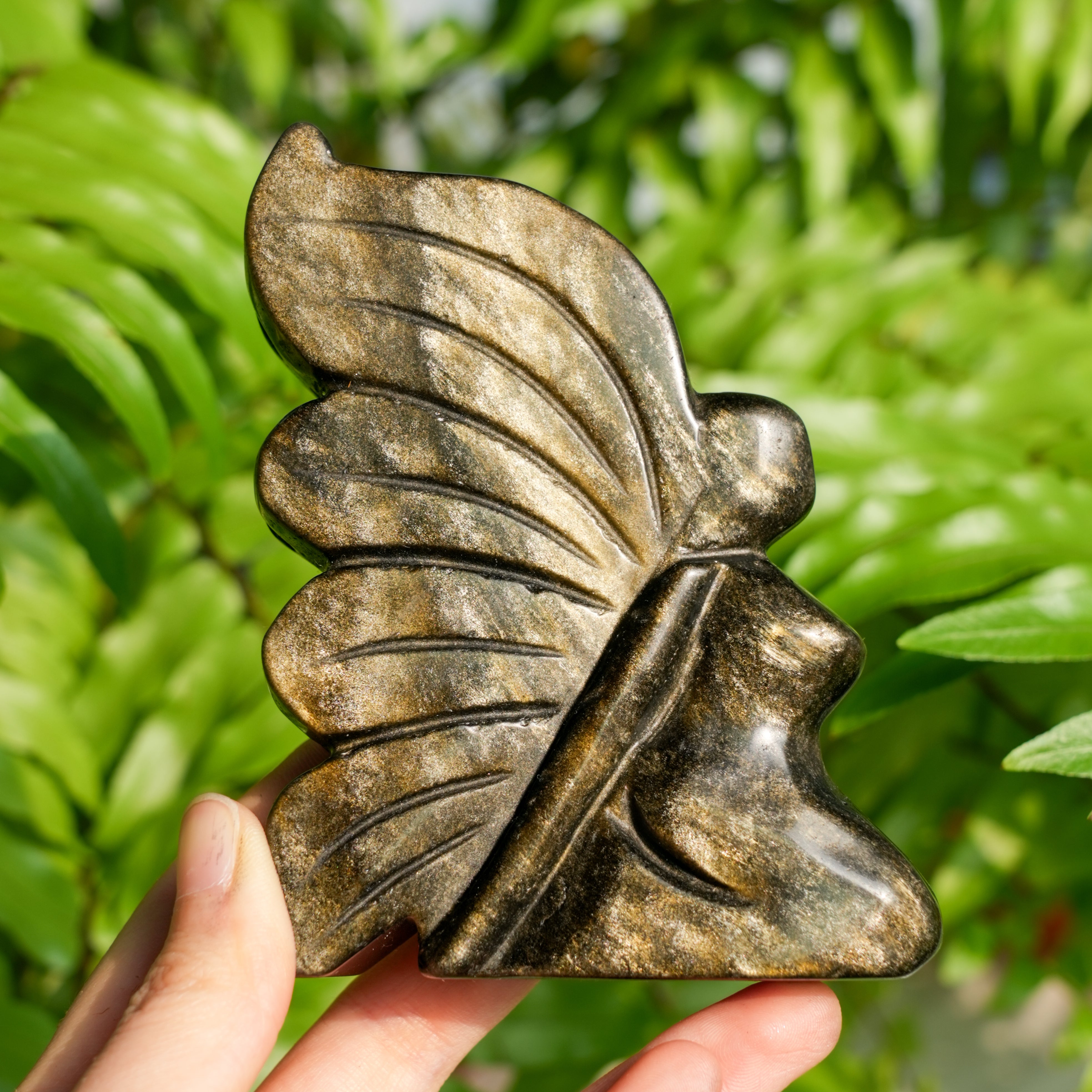 Golden Obsidian Flower Fairy