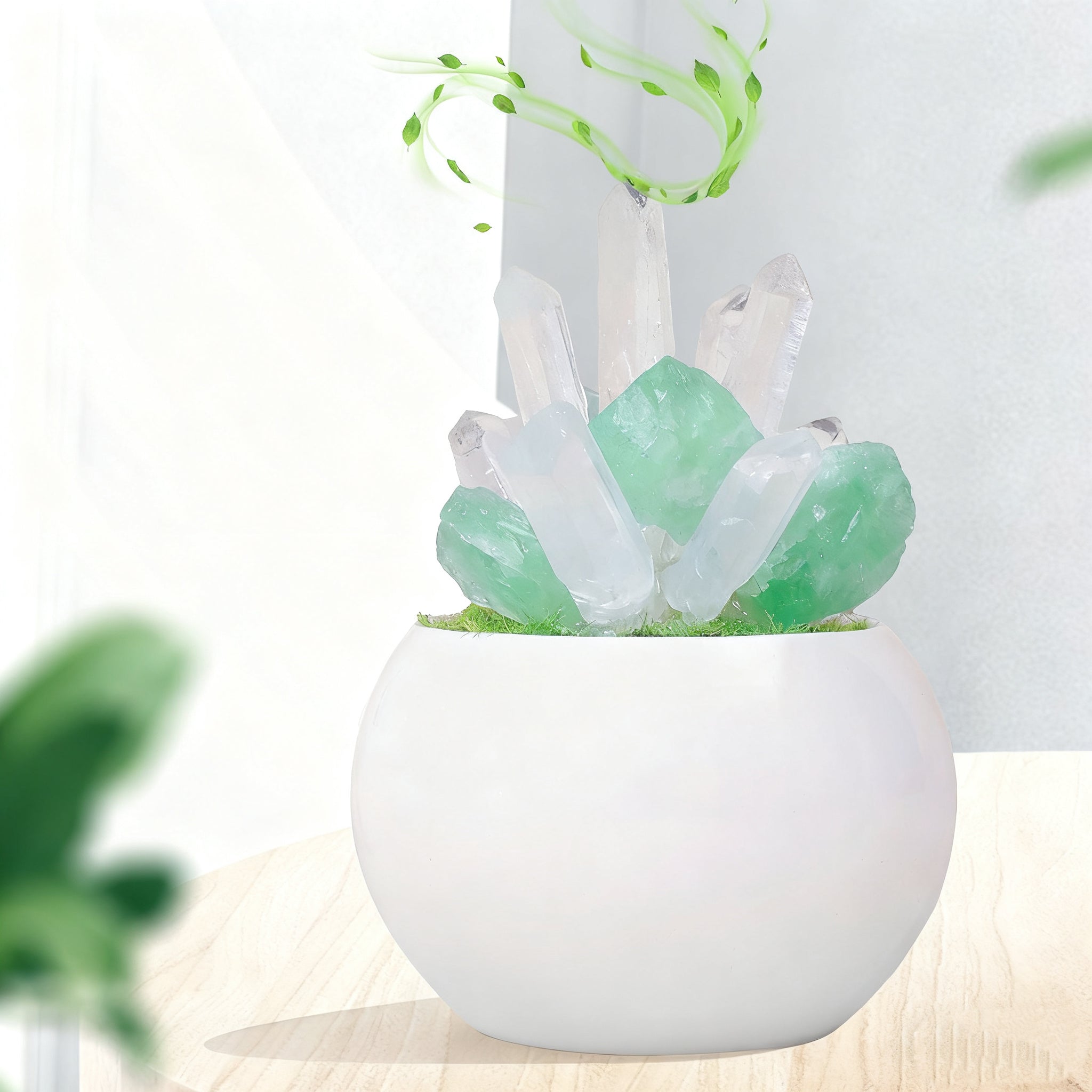 Crystal Raw Stone Ore Potted Column Ornament