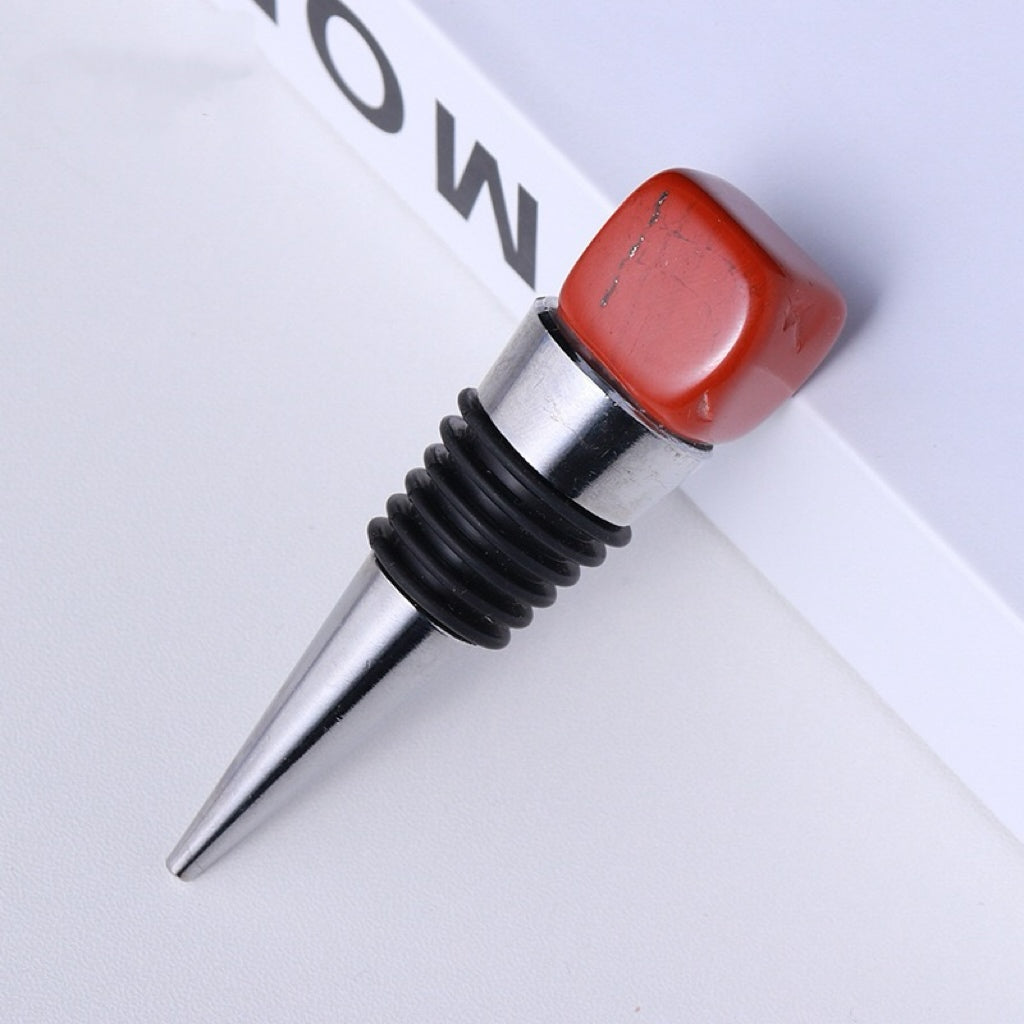 Natural Crystal Cube Red Wine Stopper