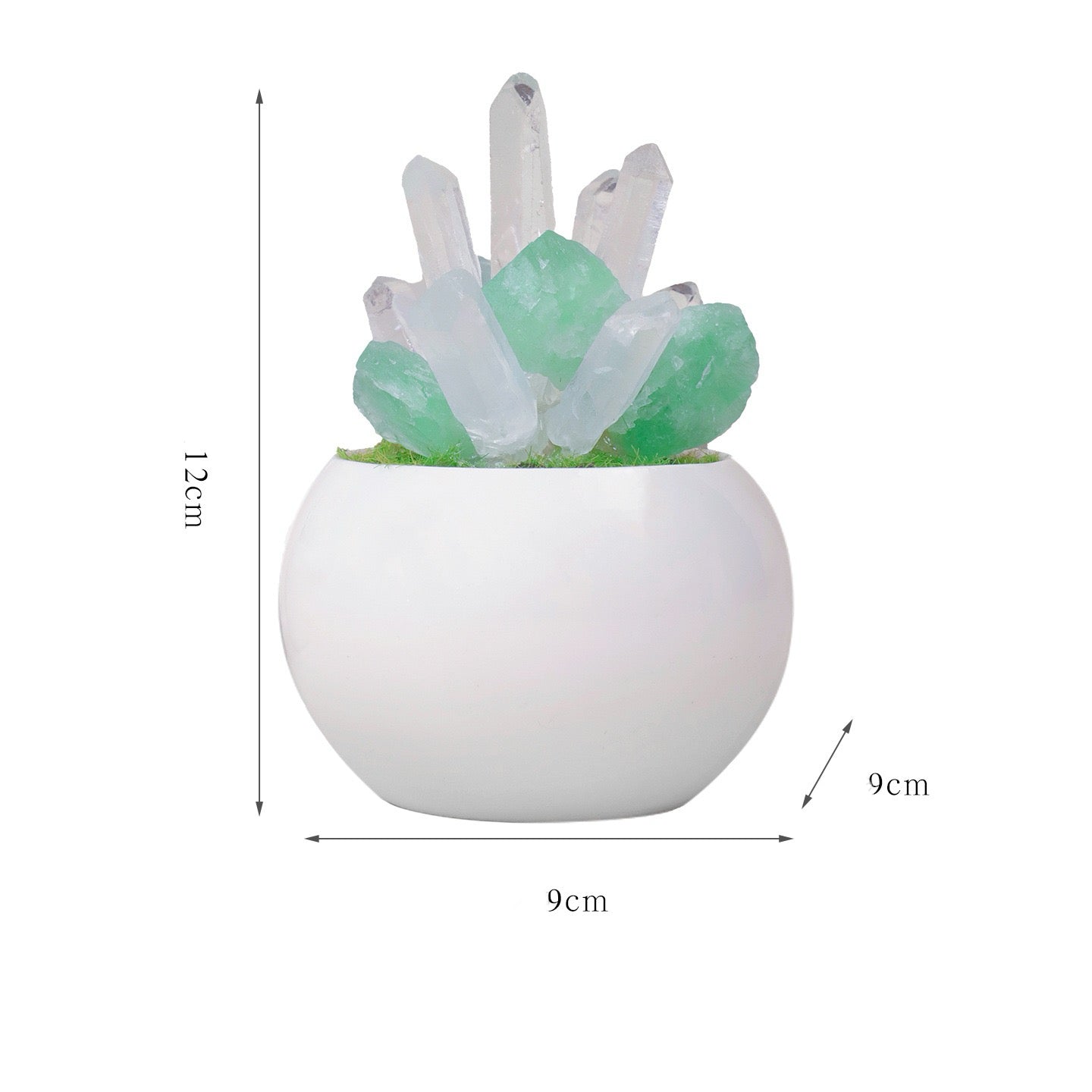 Crystal Raw Stone Ore Potted Column Ornament