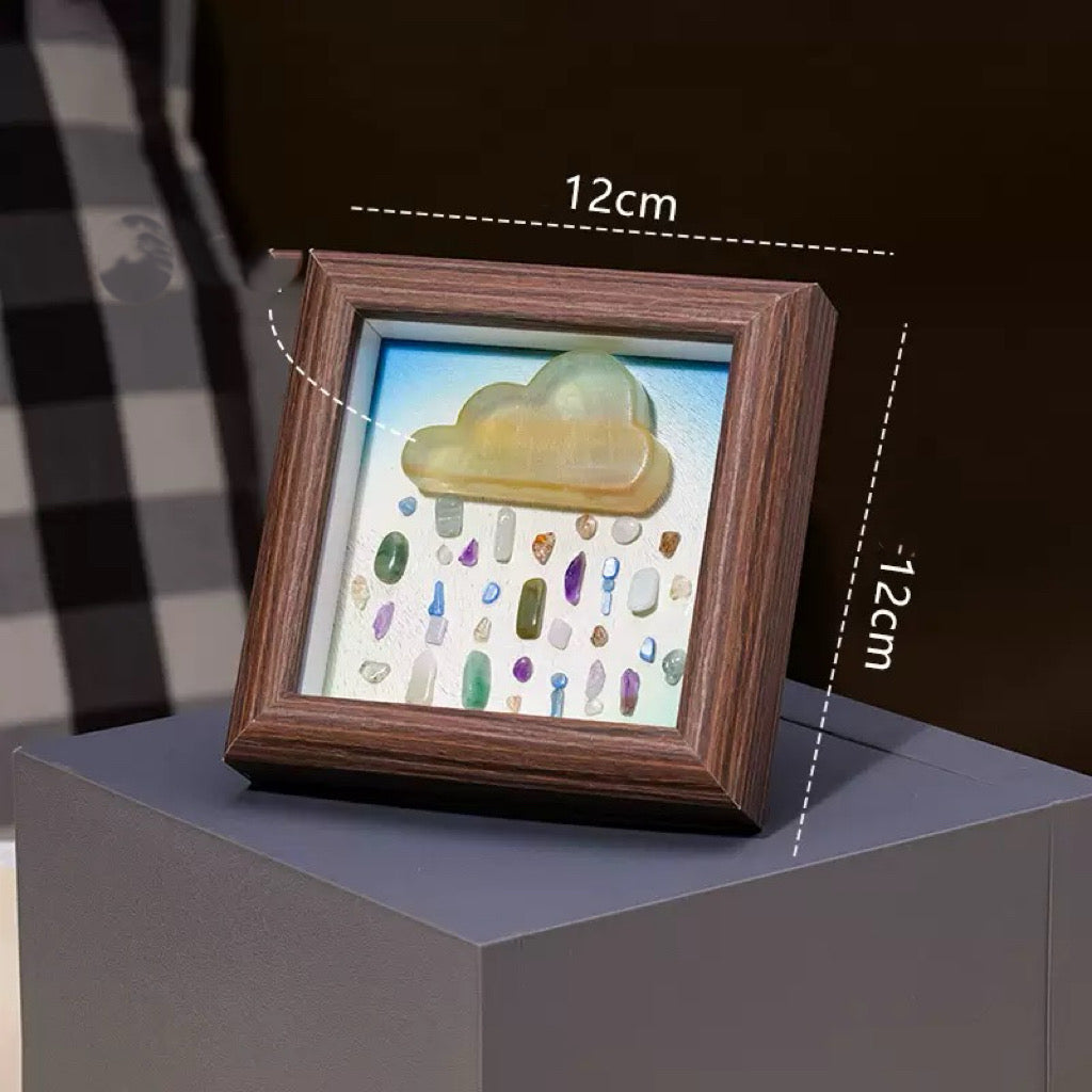 Gravel Agate Cloud Photo Frame Ornament