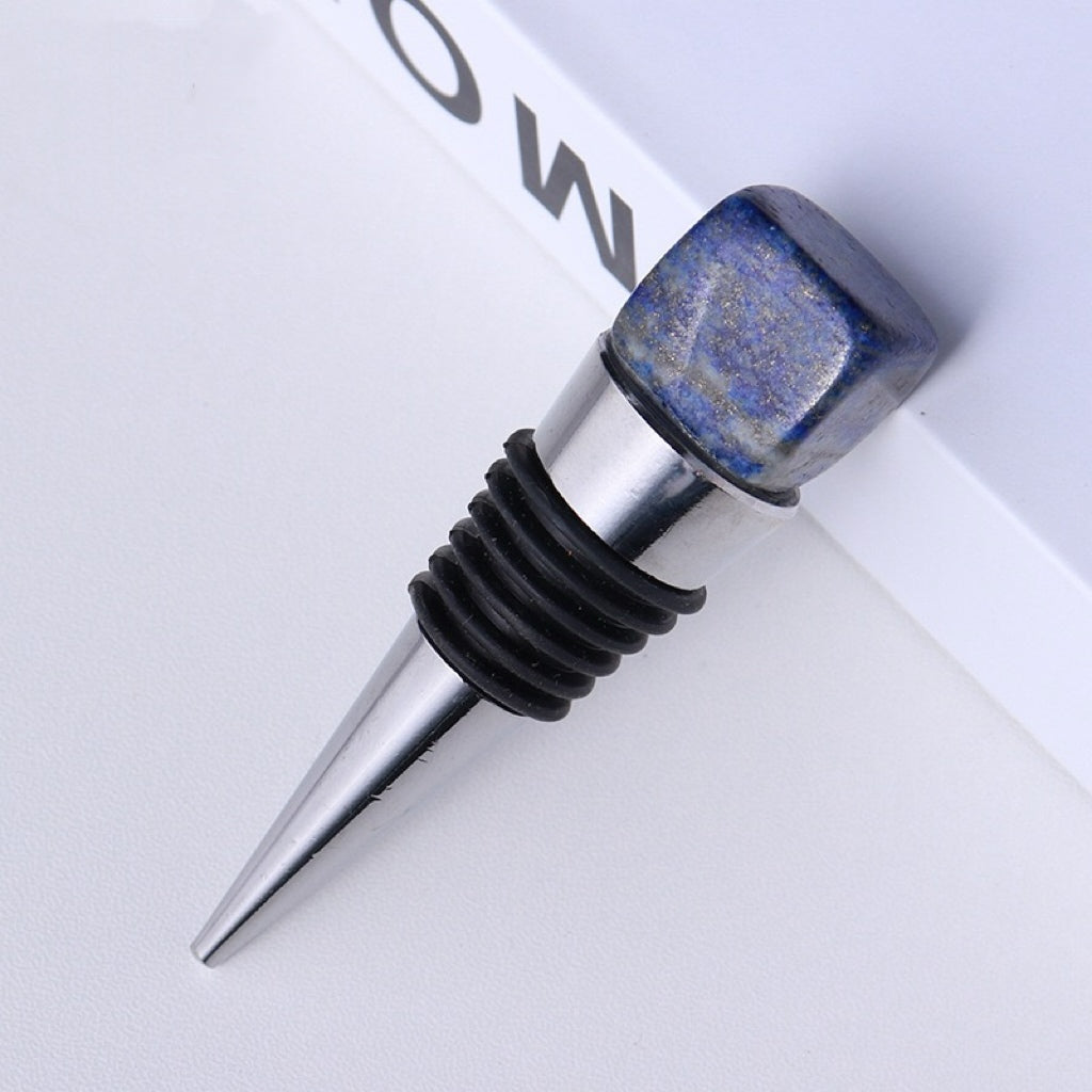 Natural Crystal Cube Red Wine Stopper