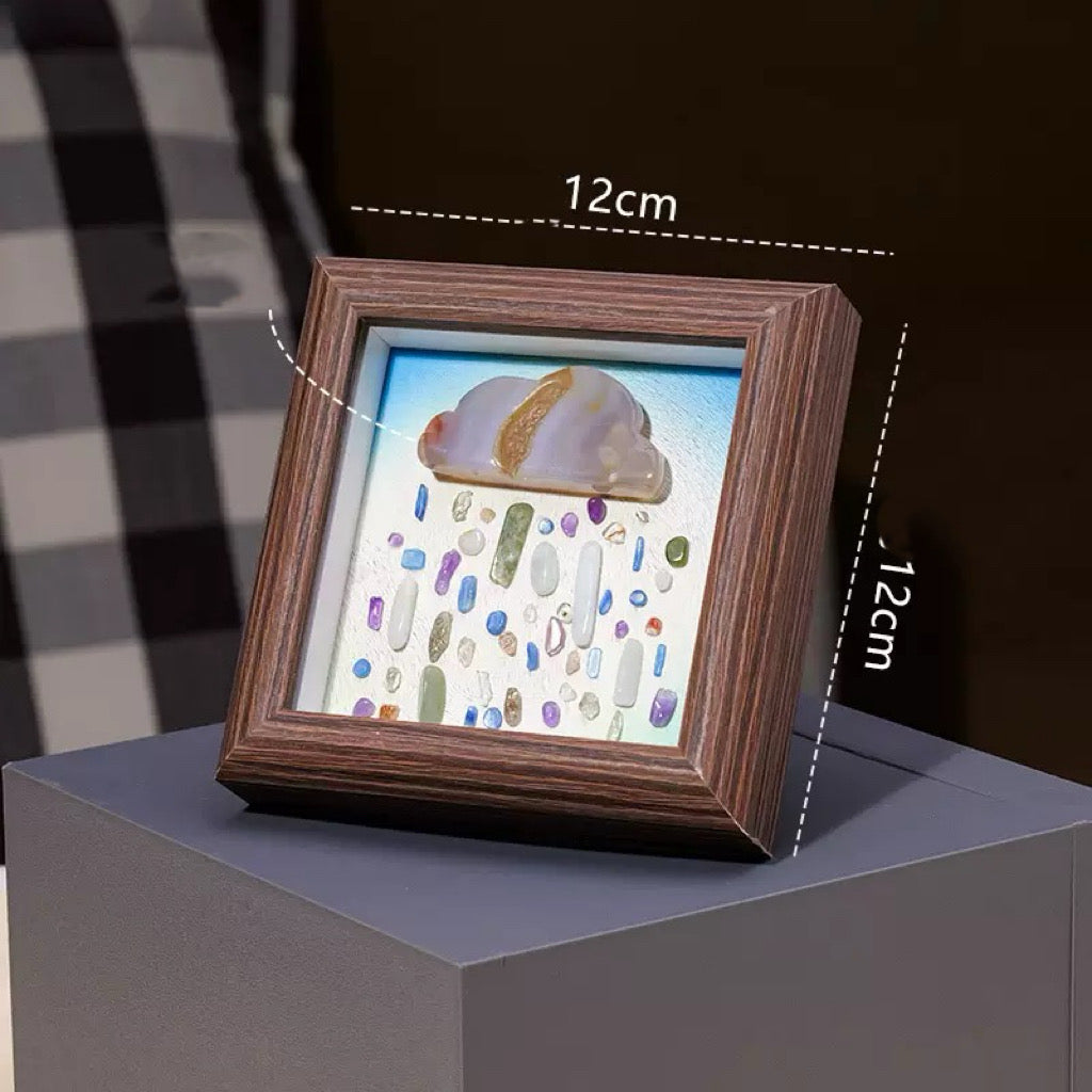 Gravel Agate Cloud Photo Frame Ornament