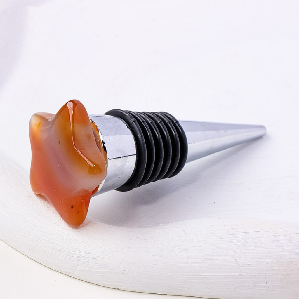 Natural Crystal Star Red Wine Stopper