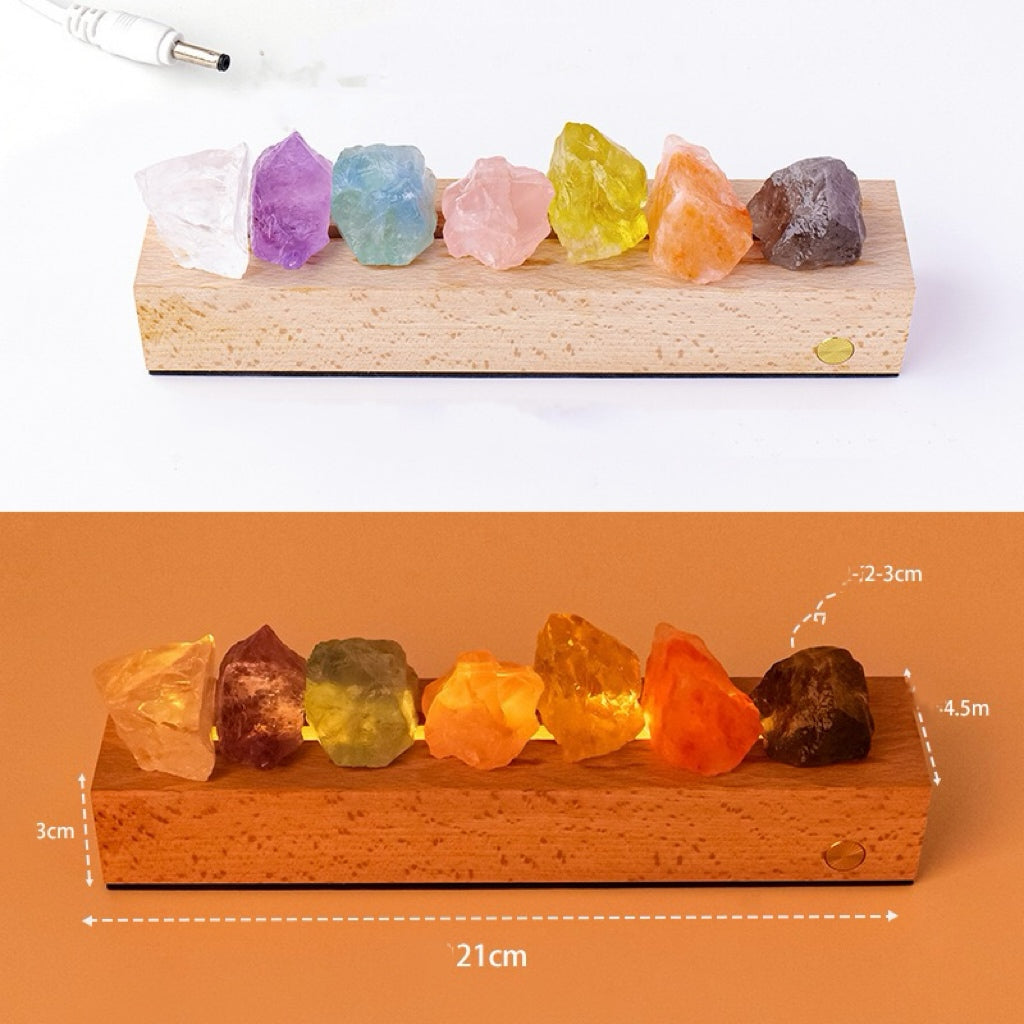 Colorful Crystal Stone Night Light