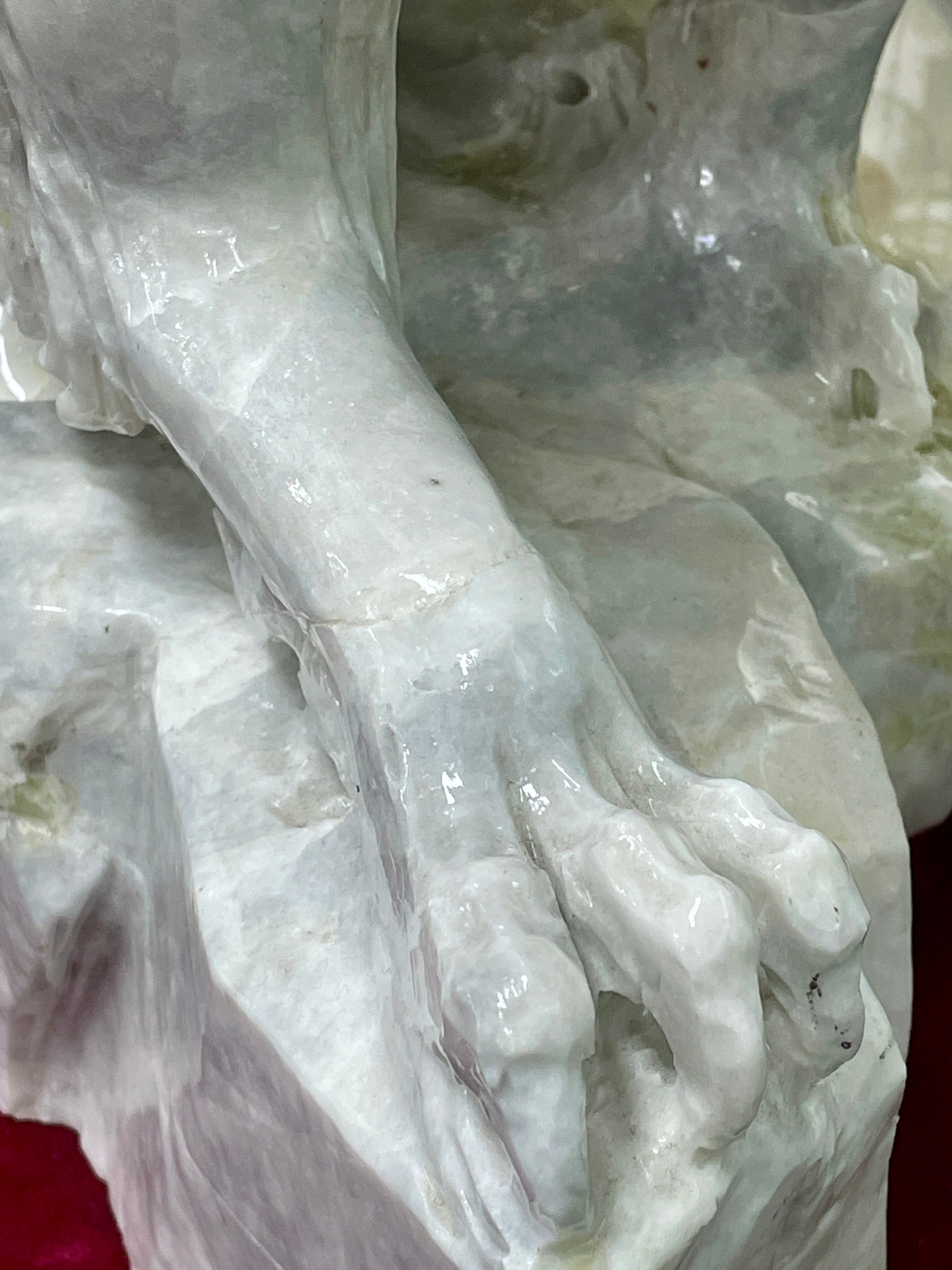 Nephrite Jade Rooster Carving