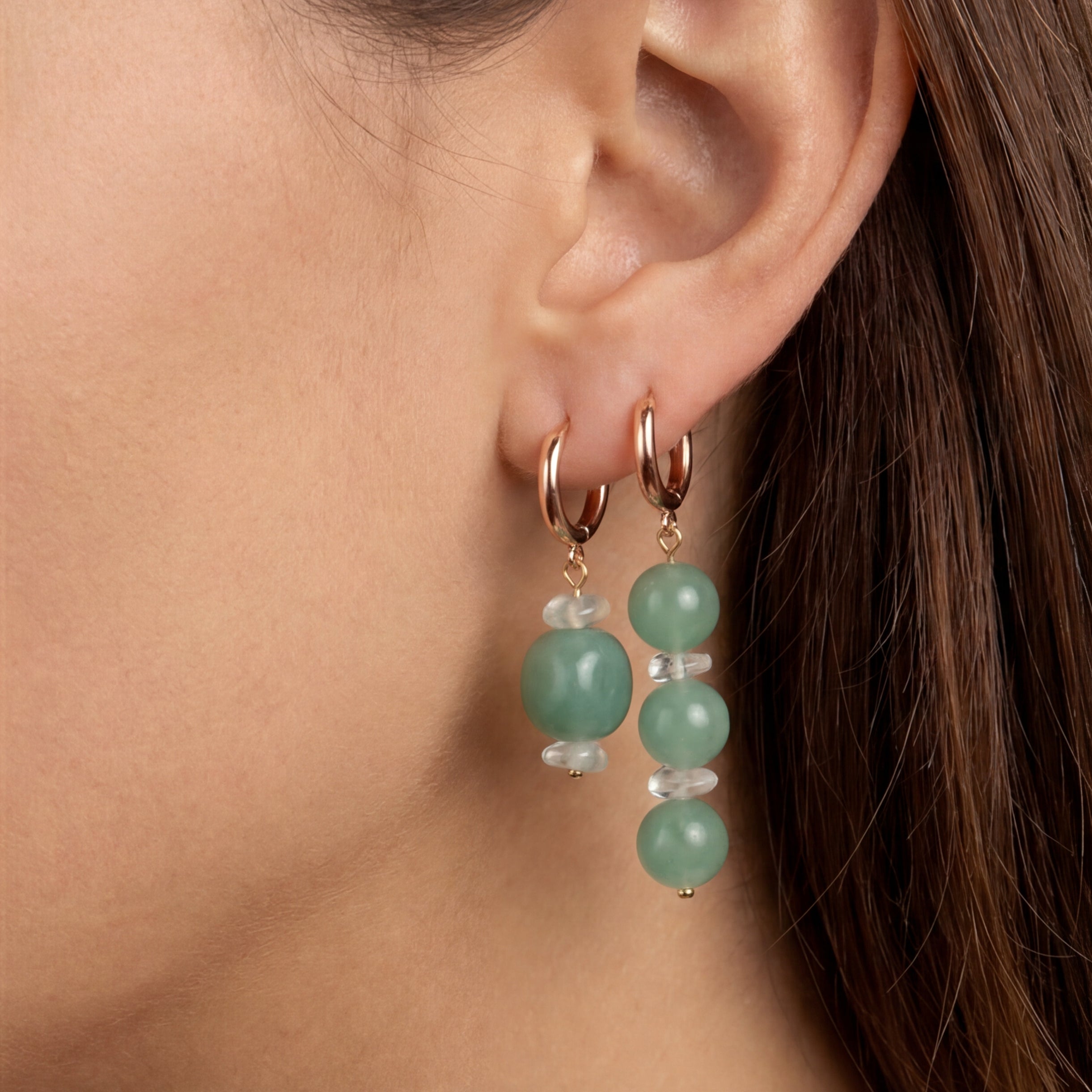 Custom Green Aventurine Earrings