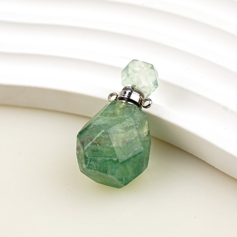 Crystal Standing Gemstone Perfume Bottle