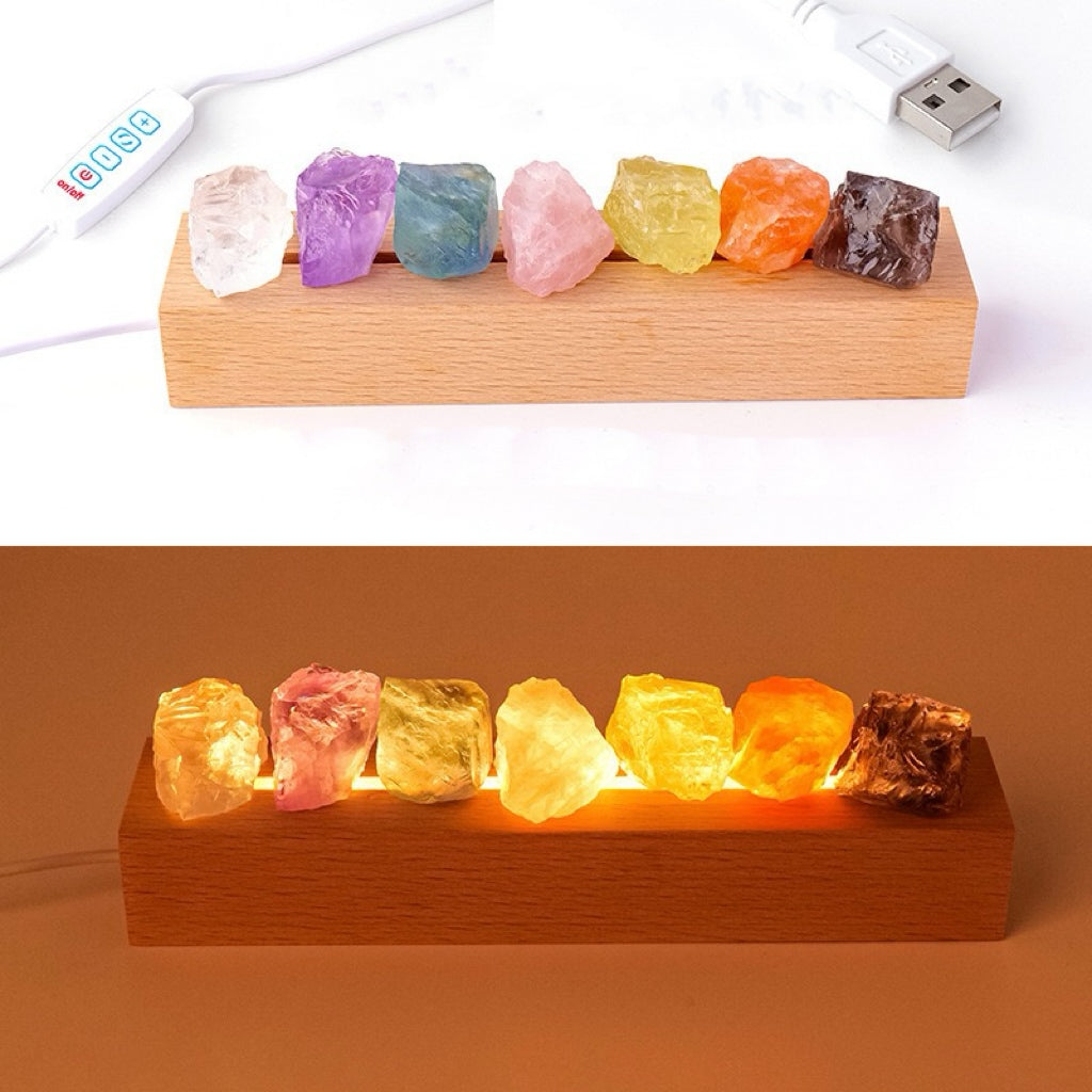 Colorful Crystal Stone Night Light