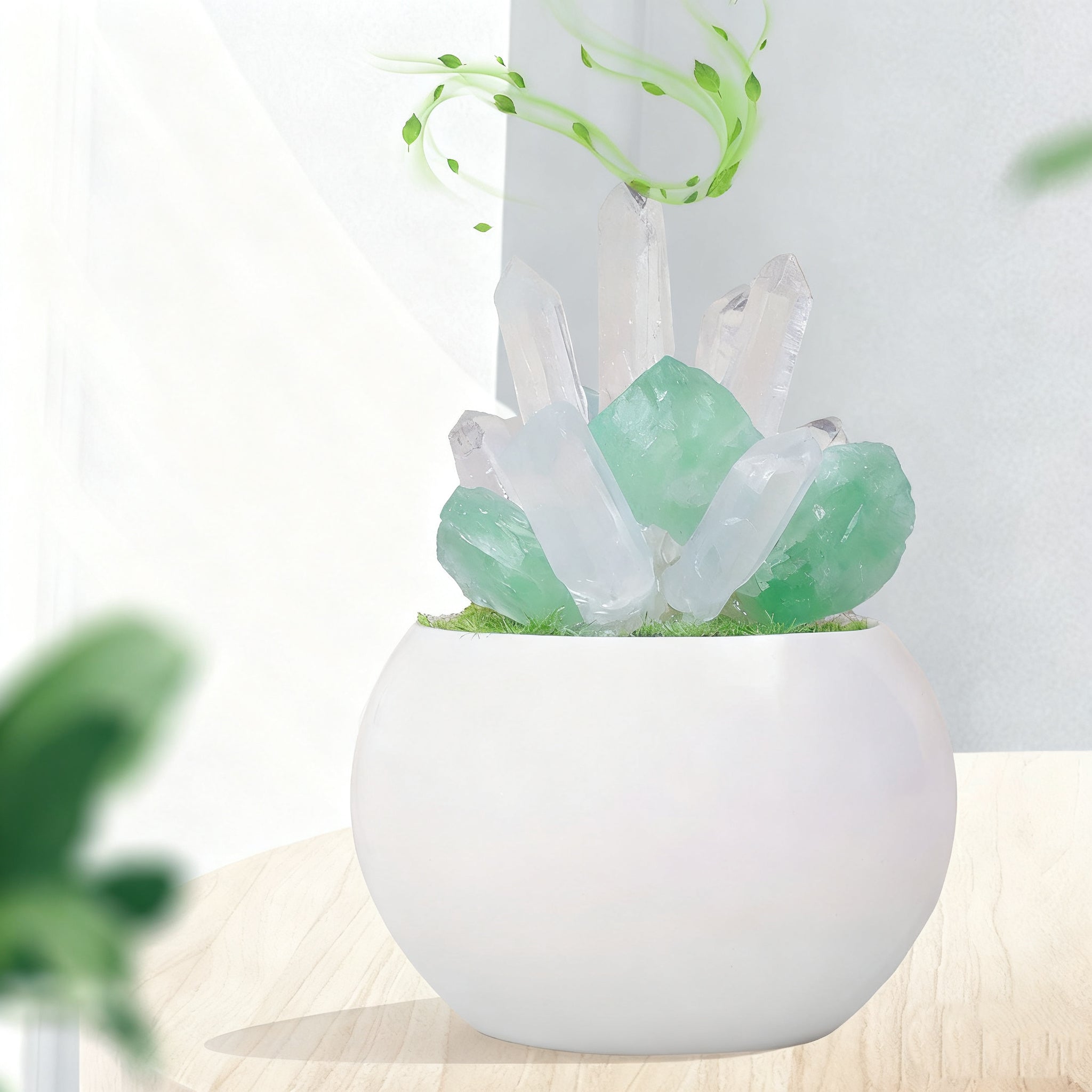 Crystal Raw Stone Ore Potted Column Ornament