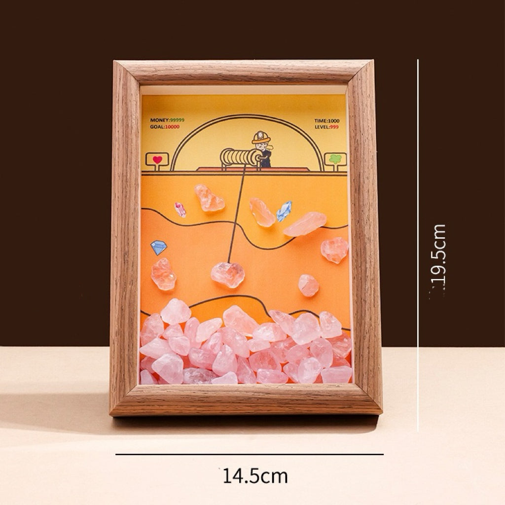 Natural Crystal Gravel Photo Frame Ornament