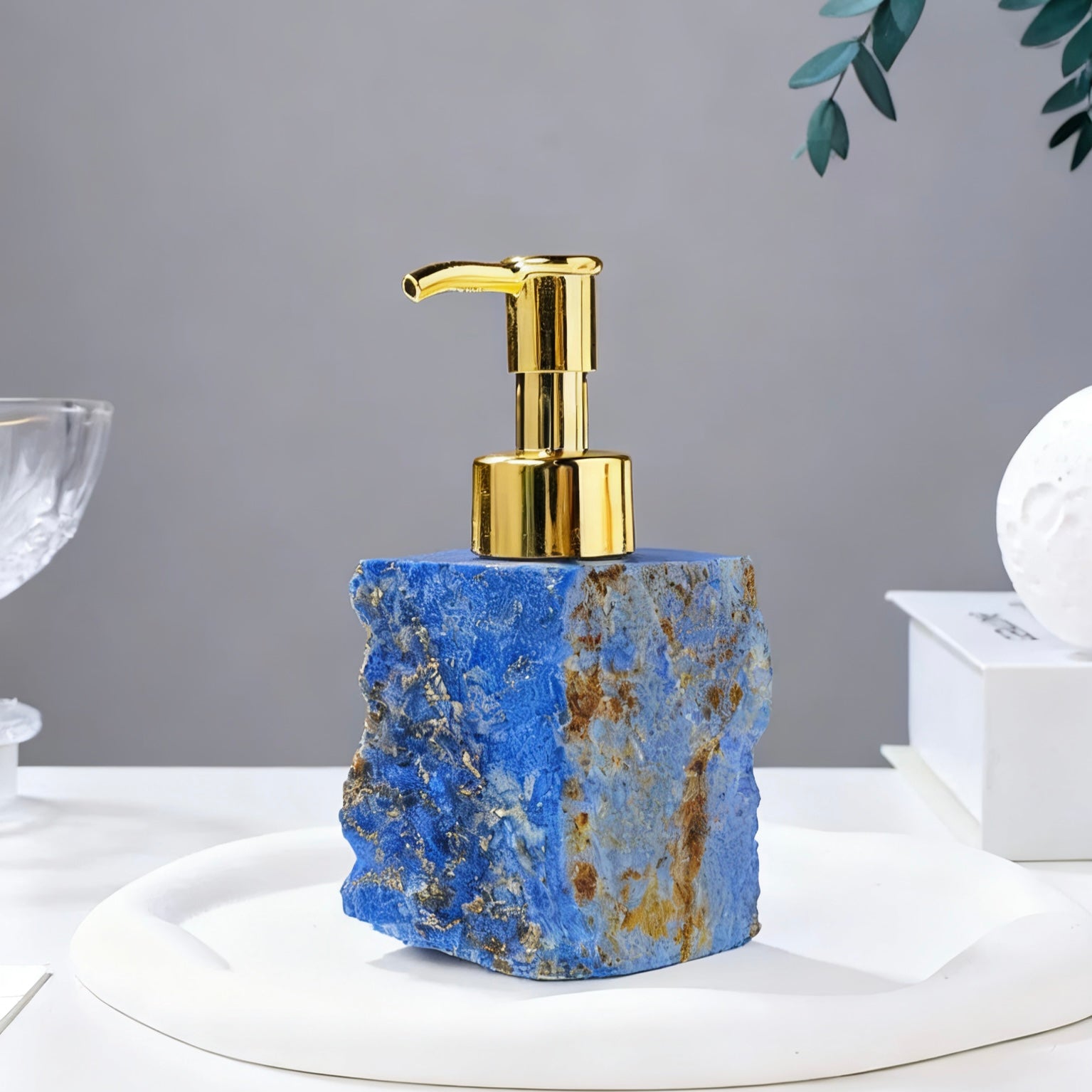 Crystal Raw Stone Push-Type Bottle