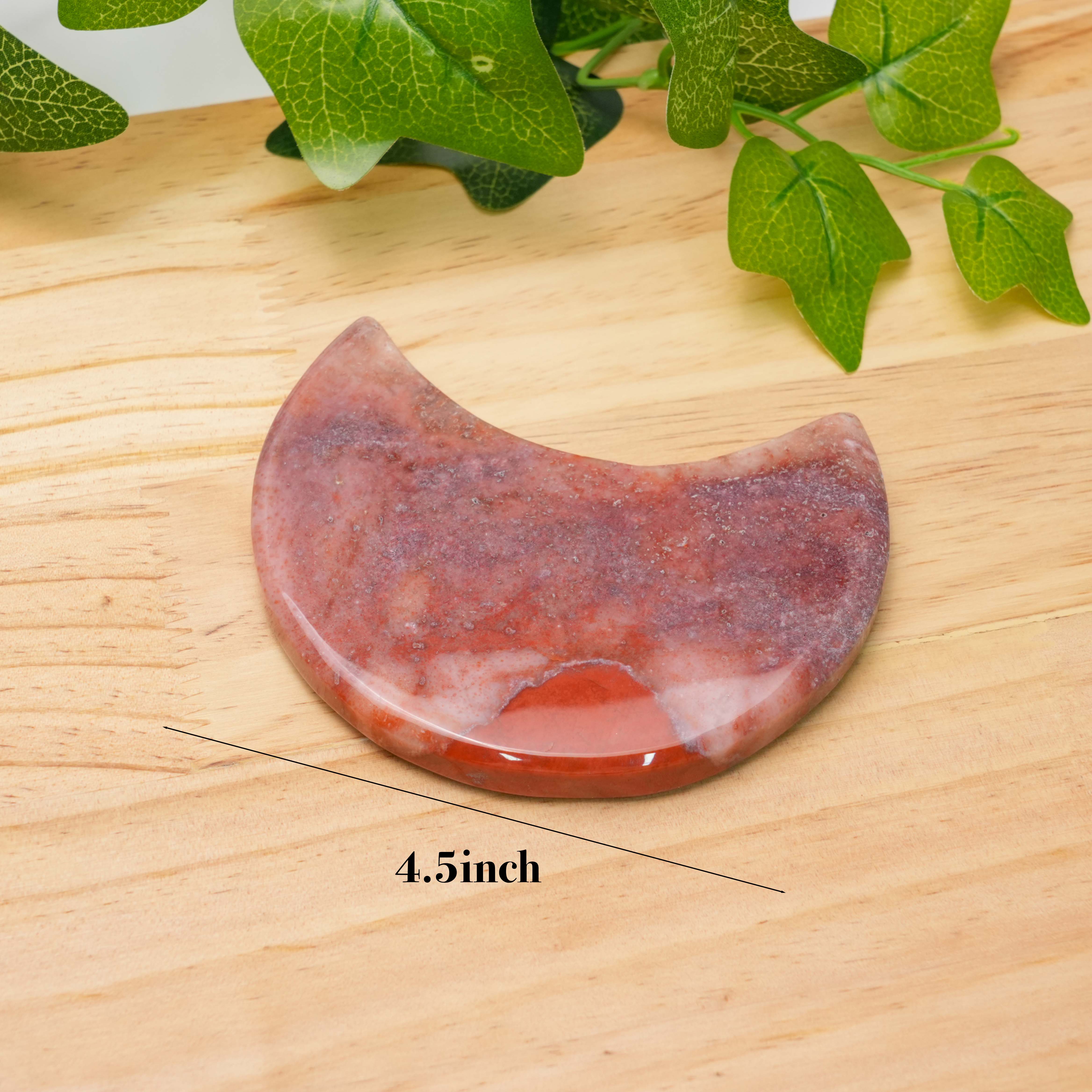 Carnelian Moon Crystal | Healing Stone for Passion & Vitality, Elegant Home Decor