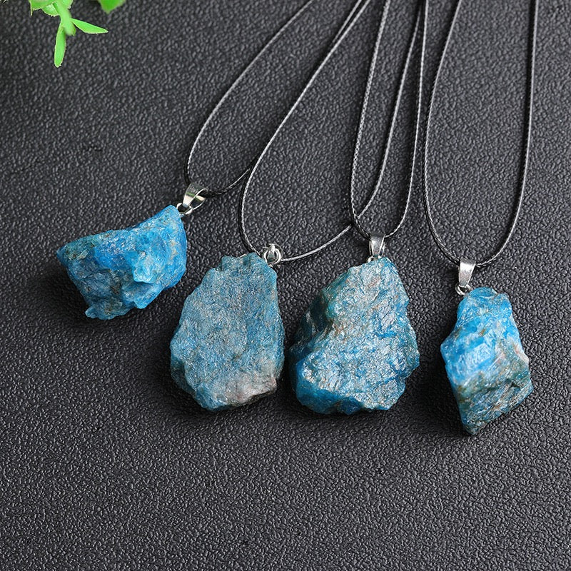 Blue Apatite Stone Pendant