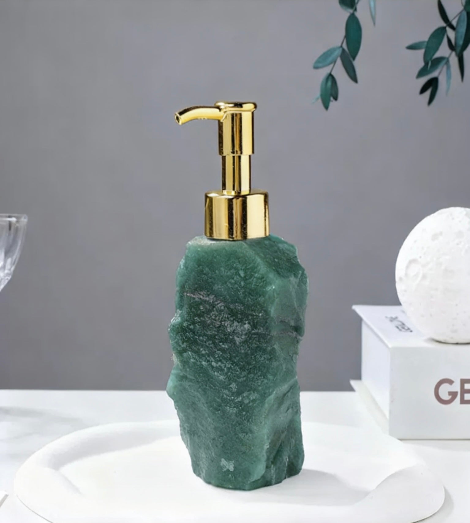 Crystal Raw Stone Push-Type Bottle