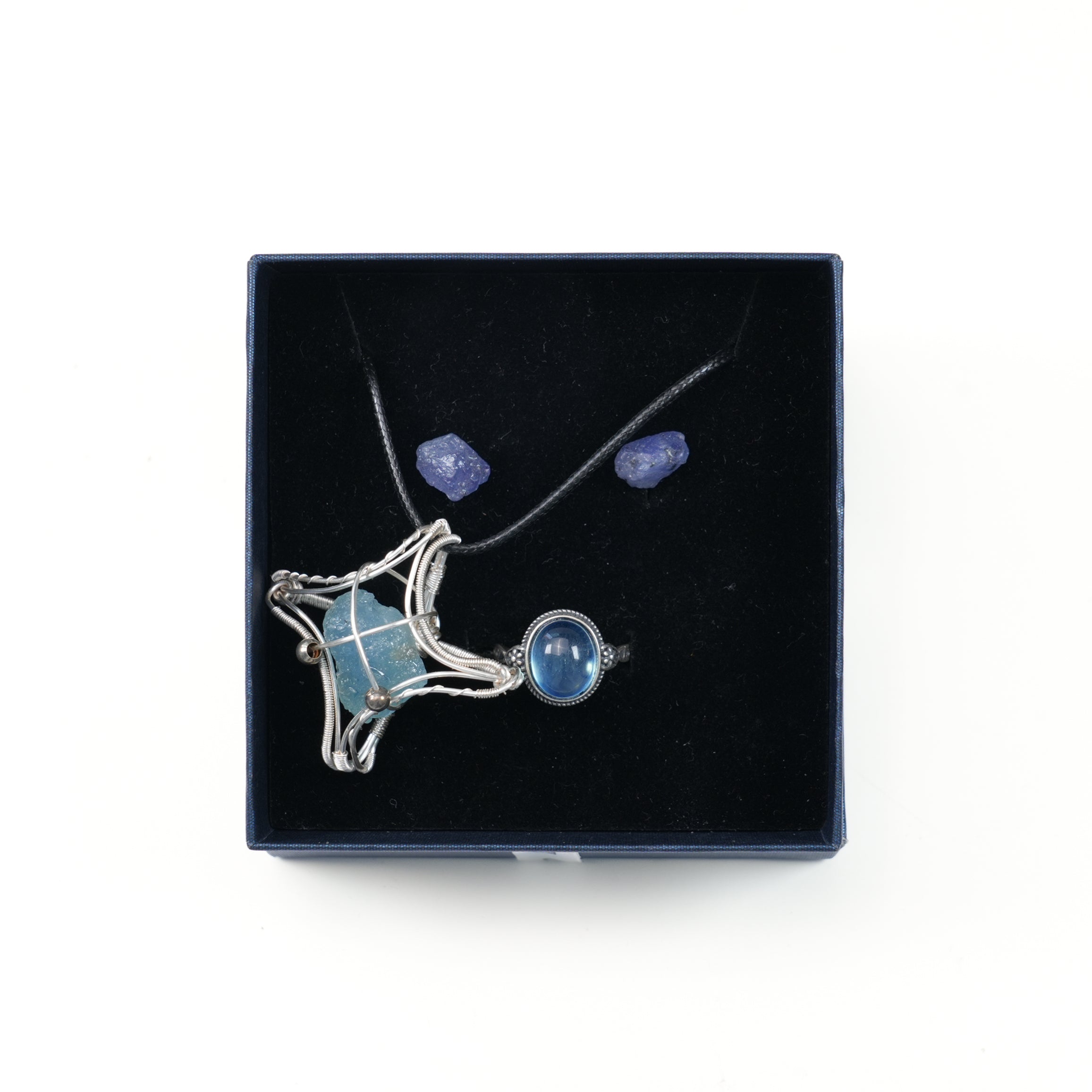 Crystal Jewelry Set - Necklace, Earrings & Ring 3-in-1