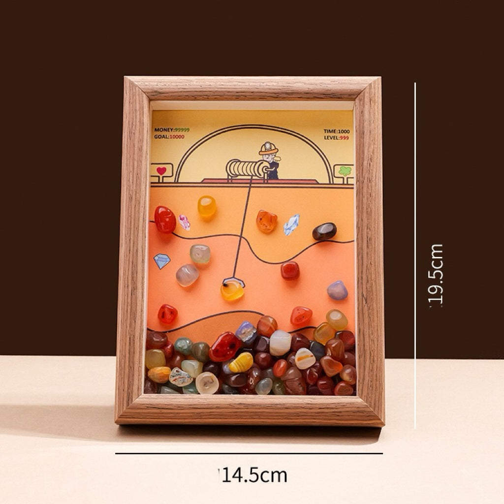 Natural Crystal Gravel Photo Frame Ornament