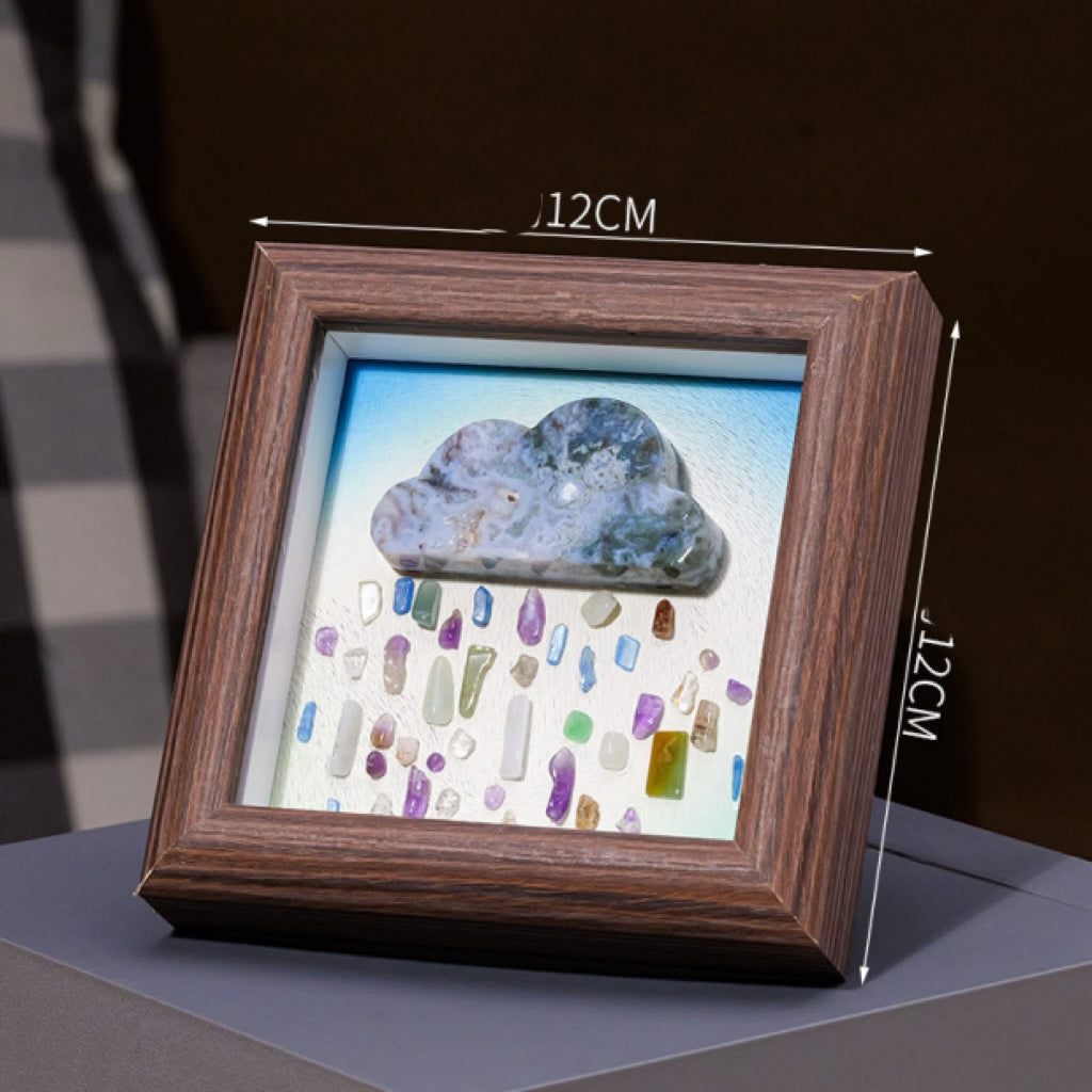 Gravel Agate Cloud Photo Frame Ornament