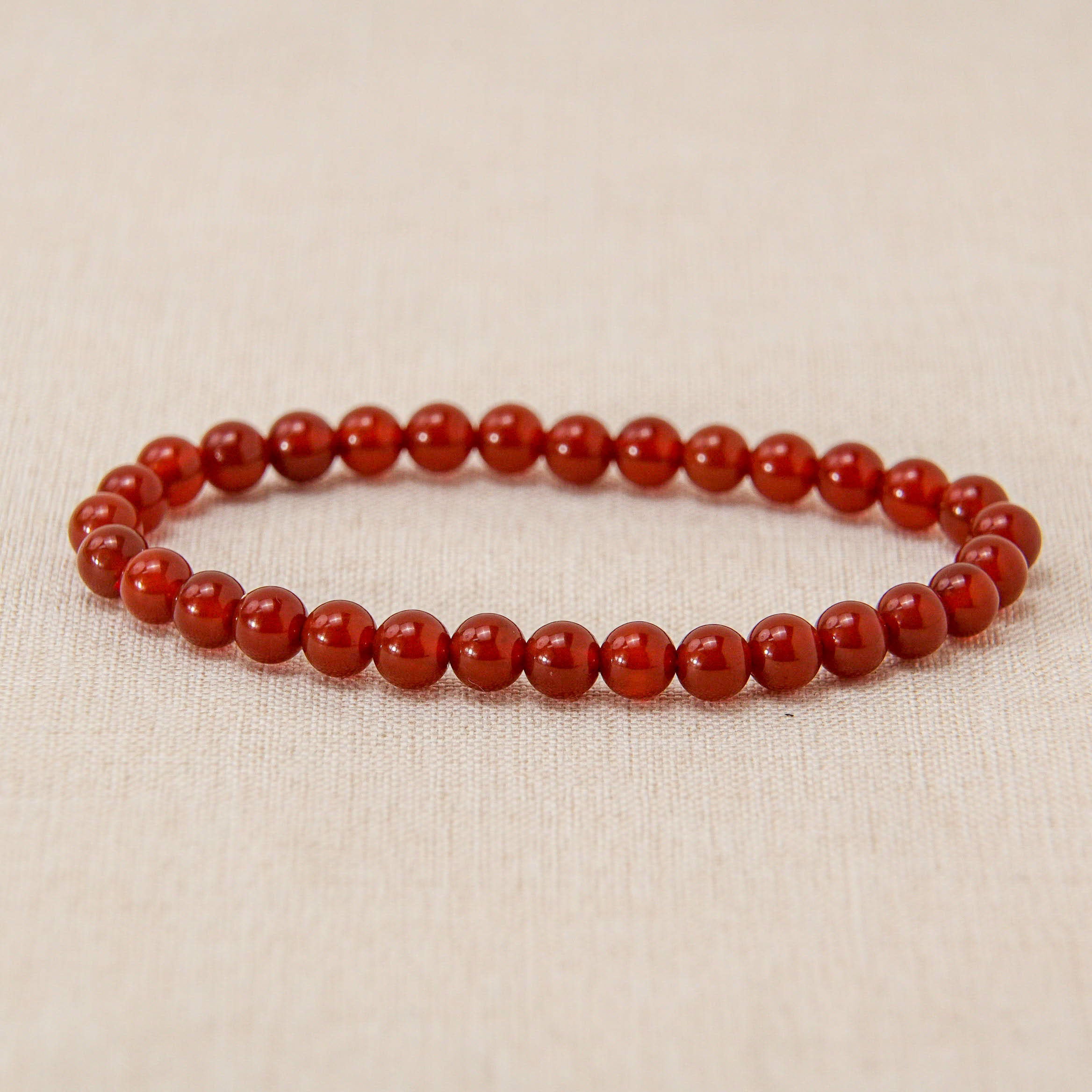 Carnelian Bracelet enhancing energy and vitality with vibrant orange hues