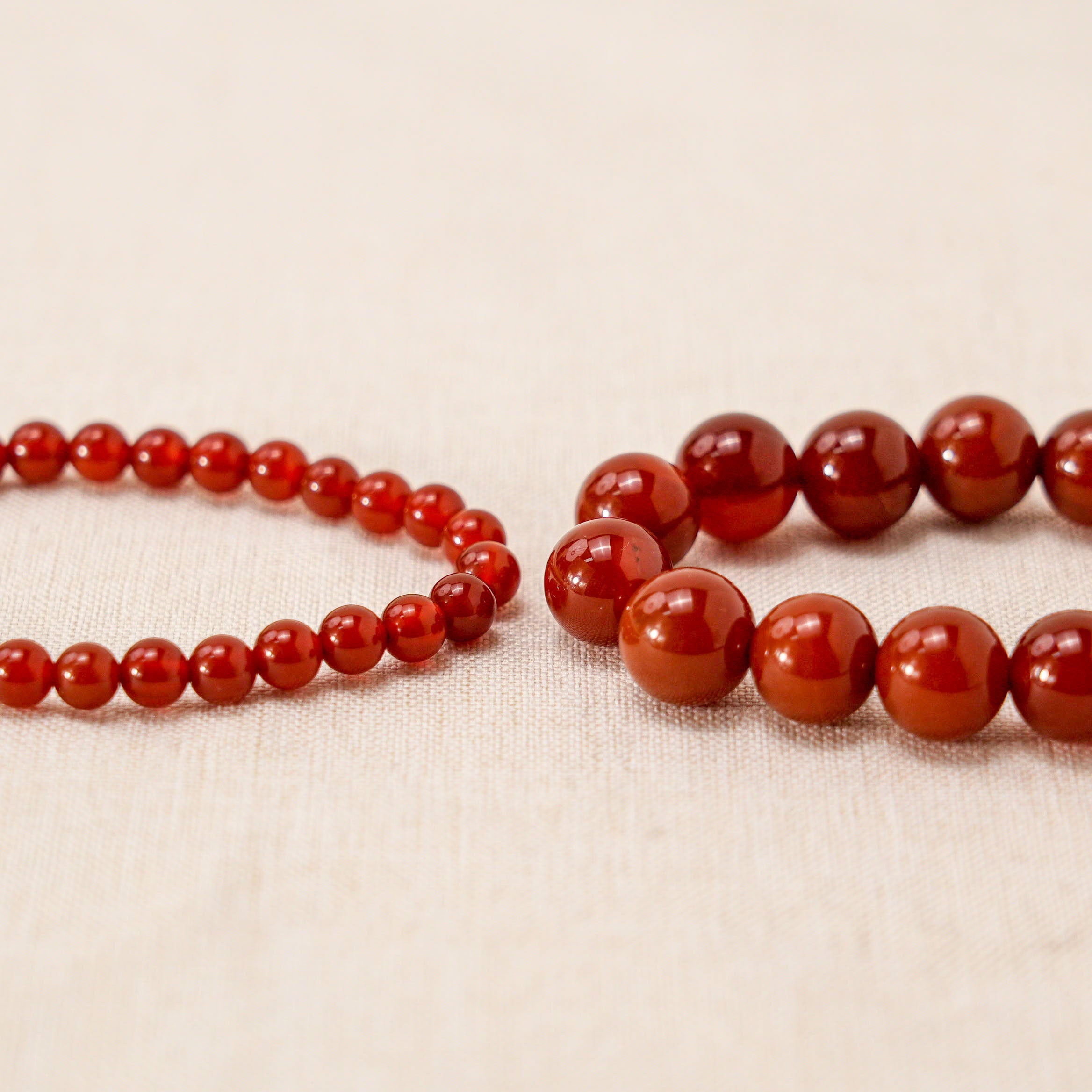 Smooth Carnelian Bracelet for enhancing physical and emotional strength