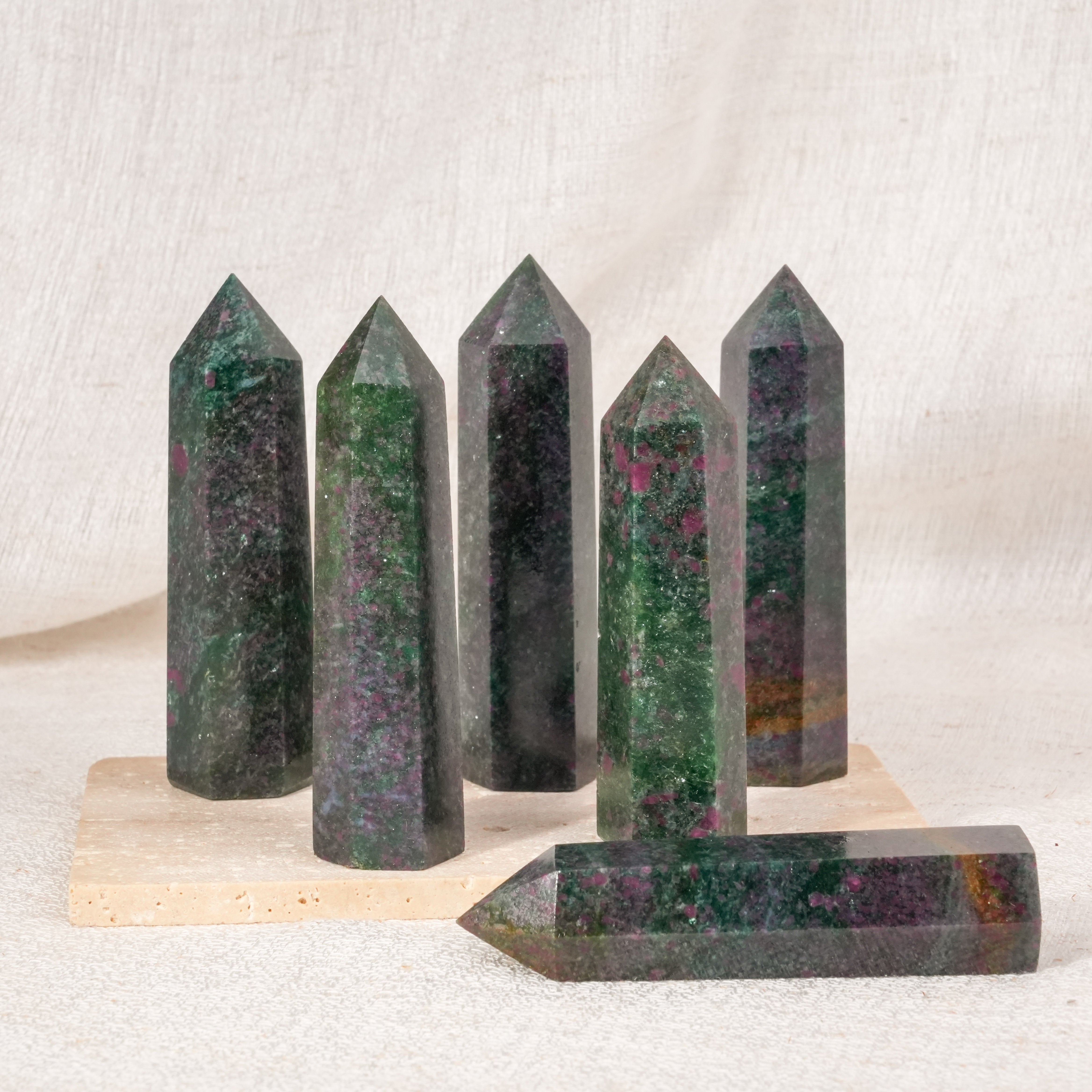 Ruby Fuchsite Point