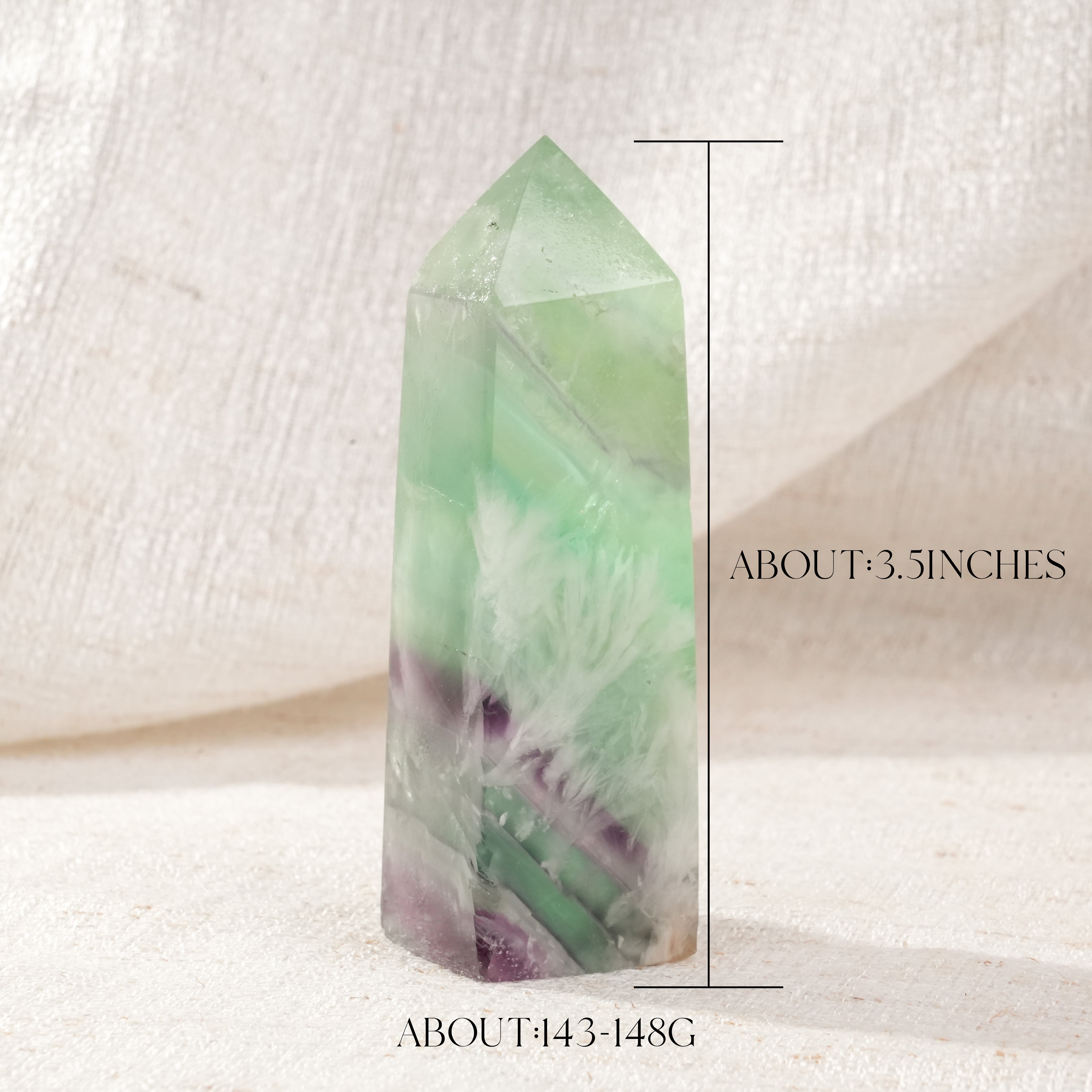 Snowflake Fluorite Tower