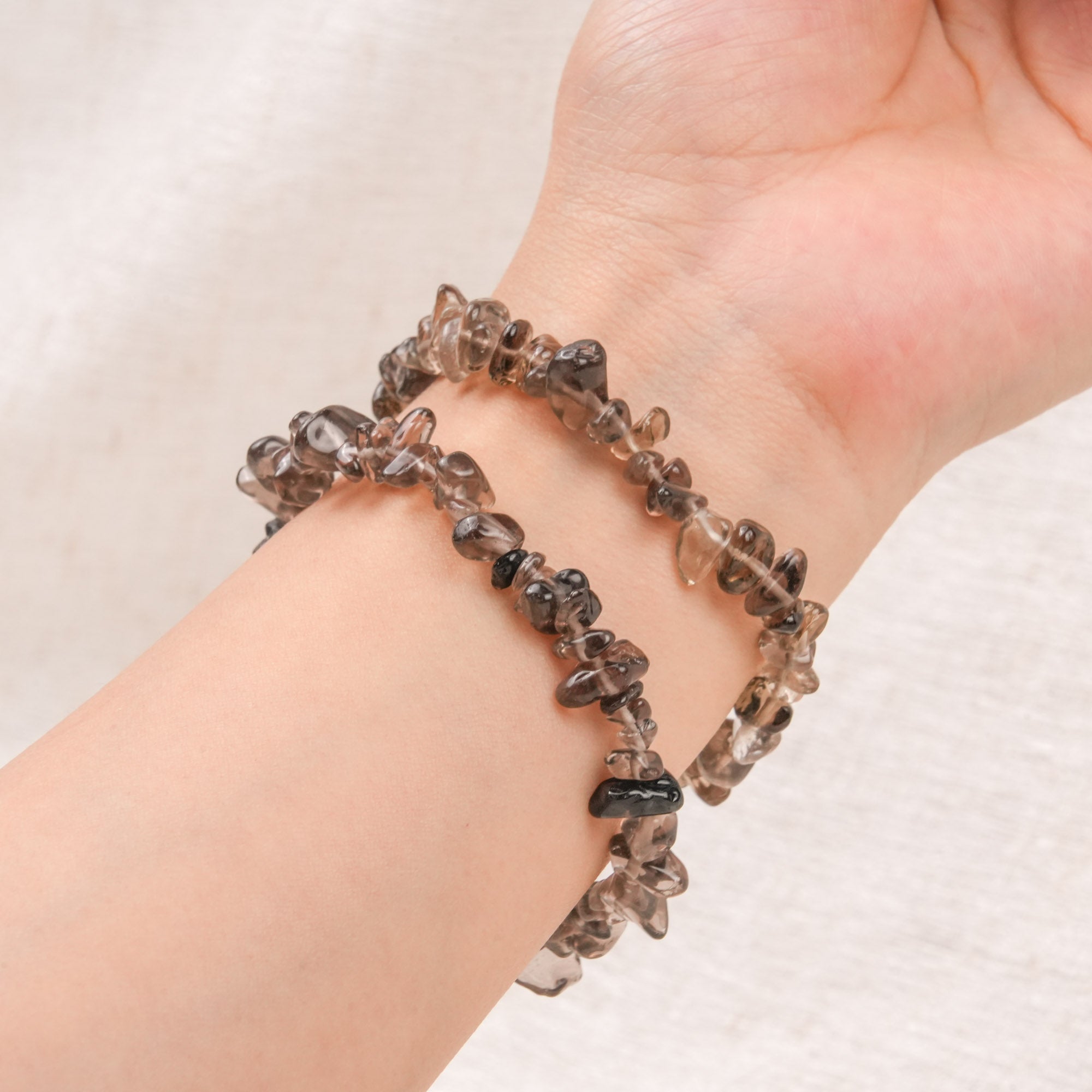 Smoky Quartz Chip Bracelet
