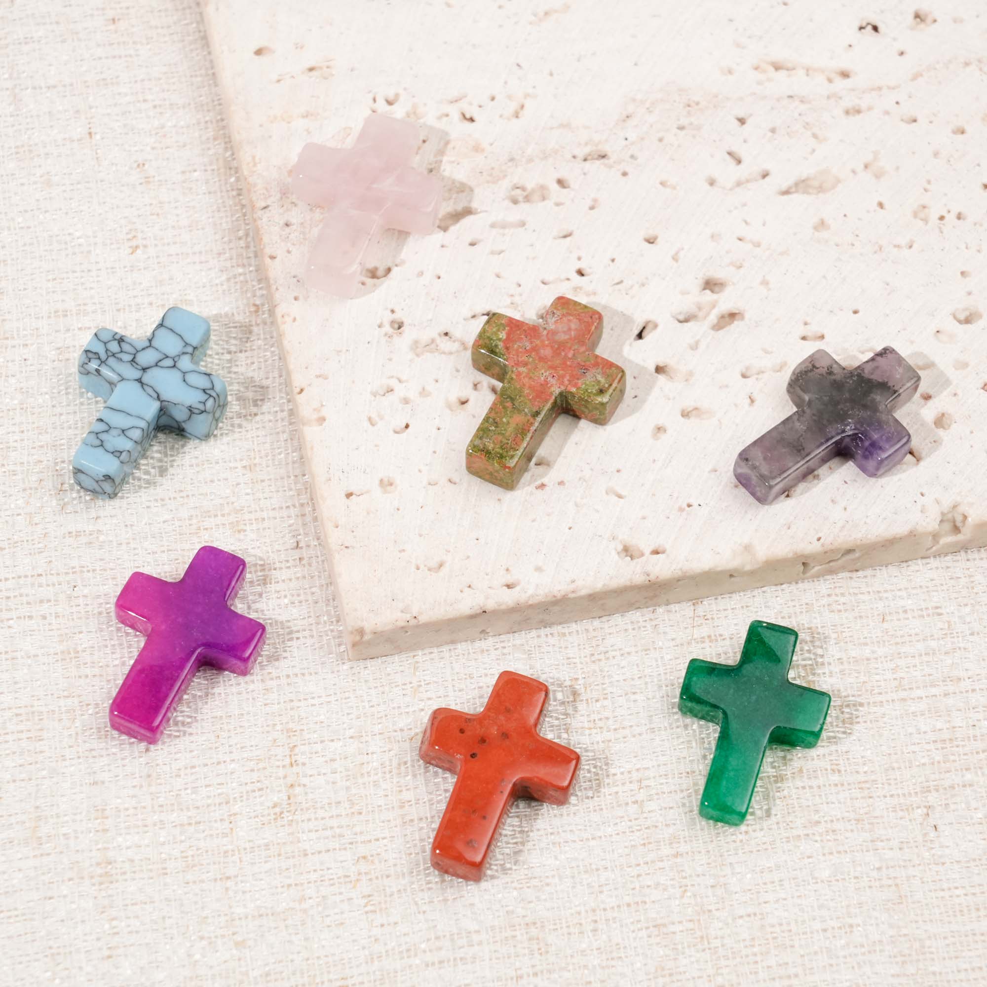 Multi-Material Mini Crystal Cross
