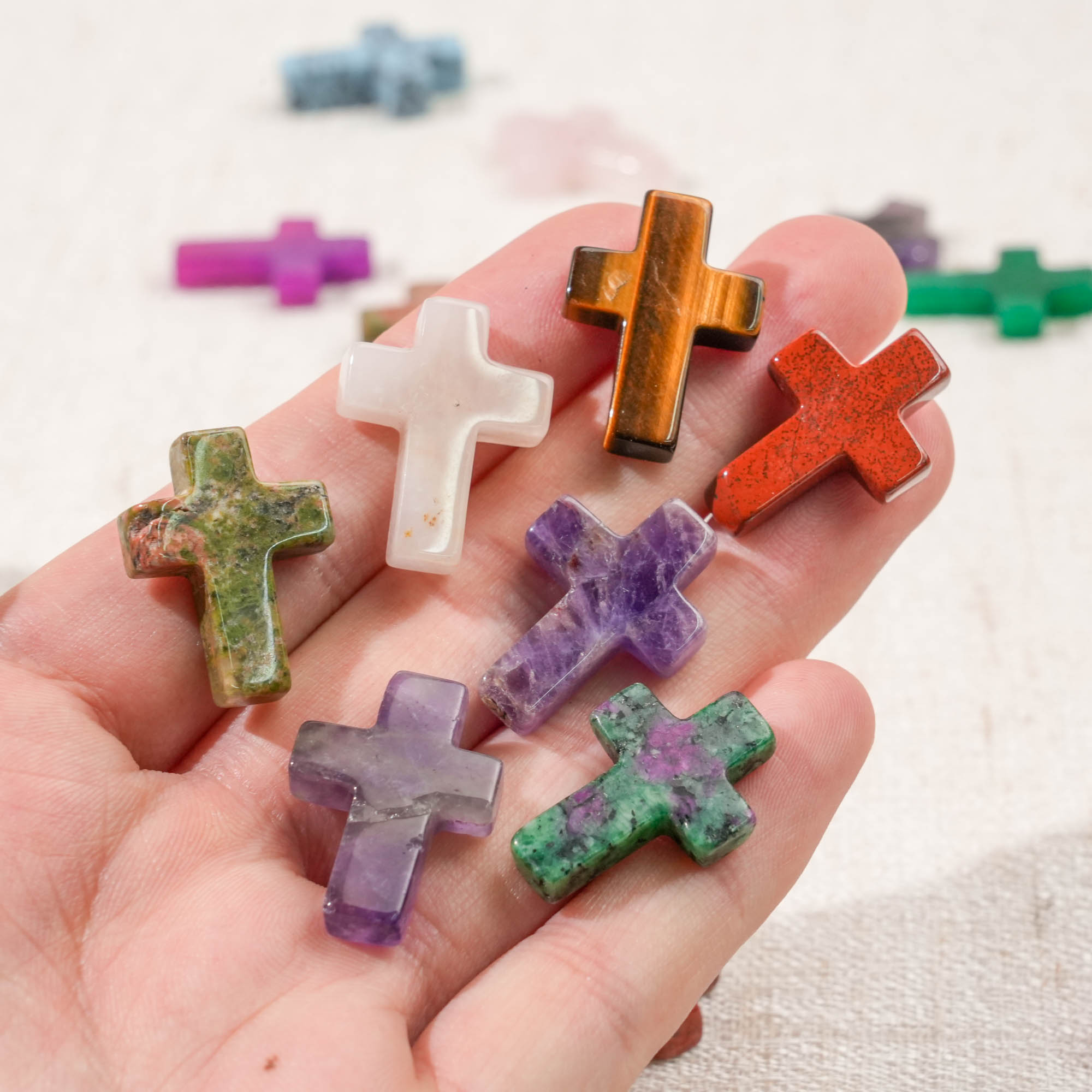 Multi-Material Mini Crystal Cross