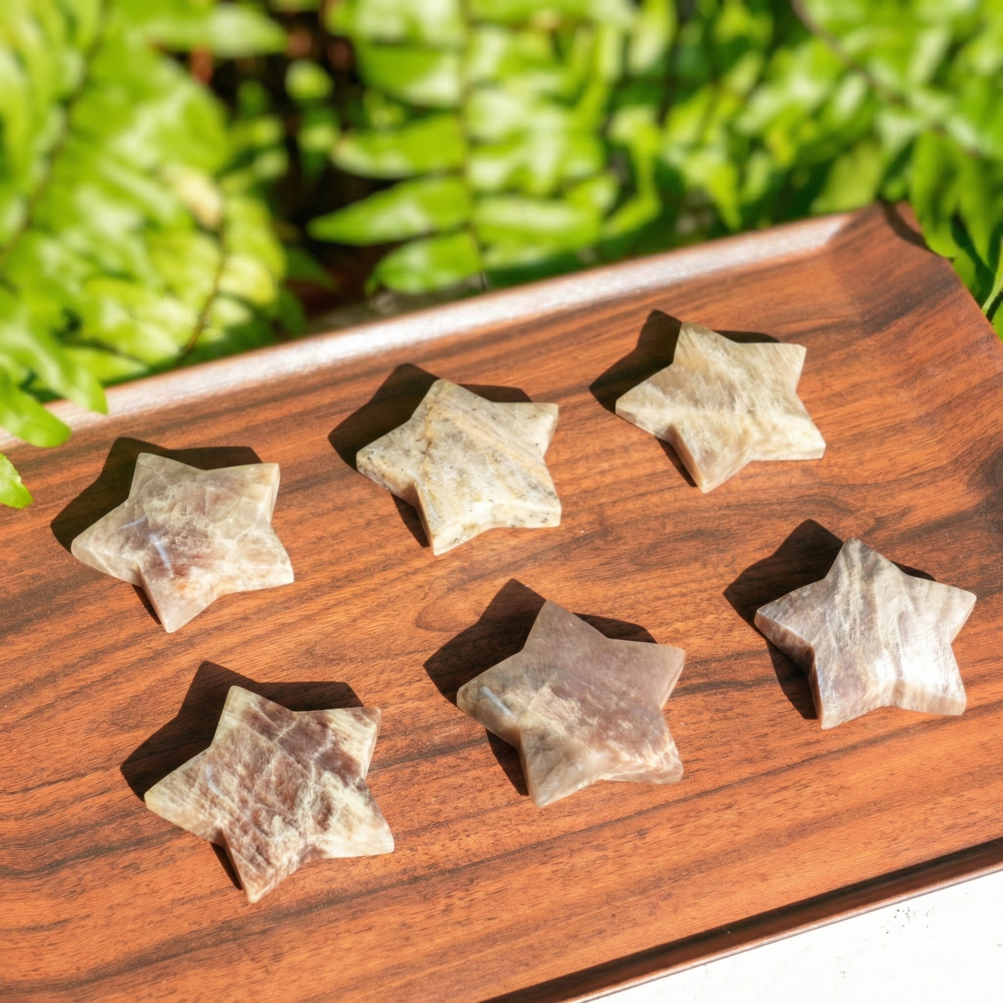 Blue Moonstone Palmstone Star