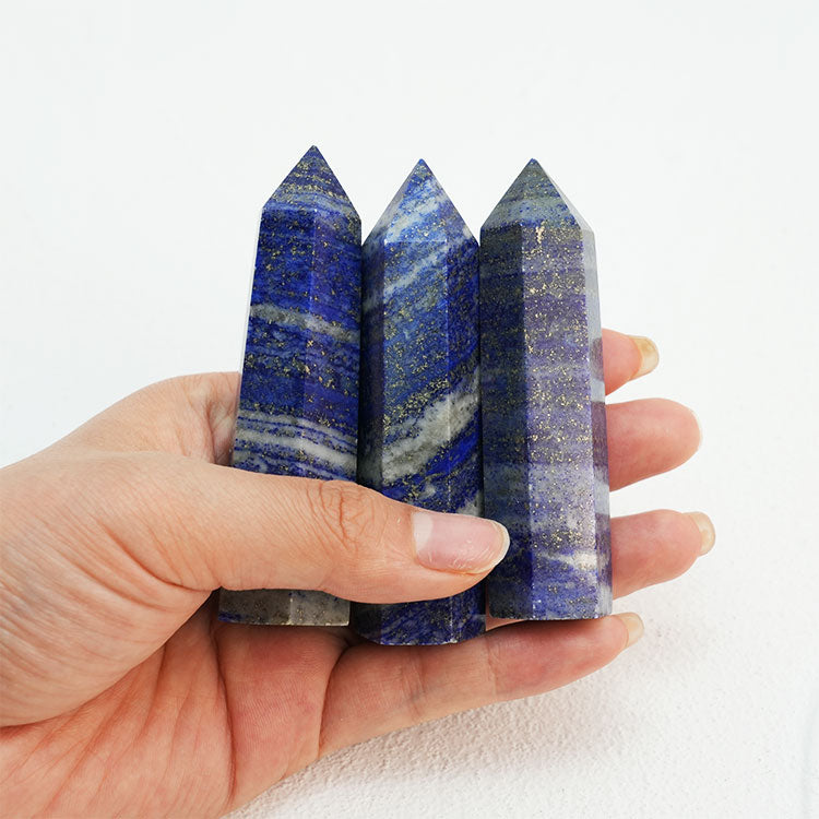 Lapis Lazuli Point Crystal for Meditation Focus and Spiritual Connection
