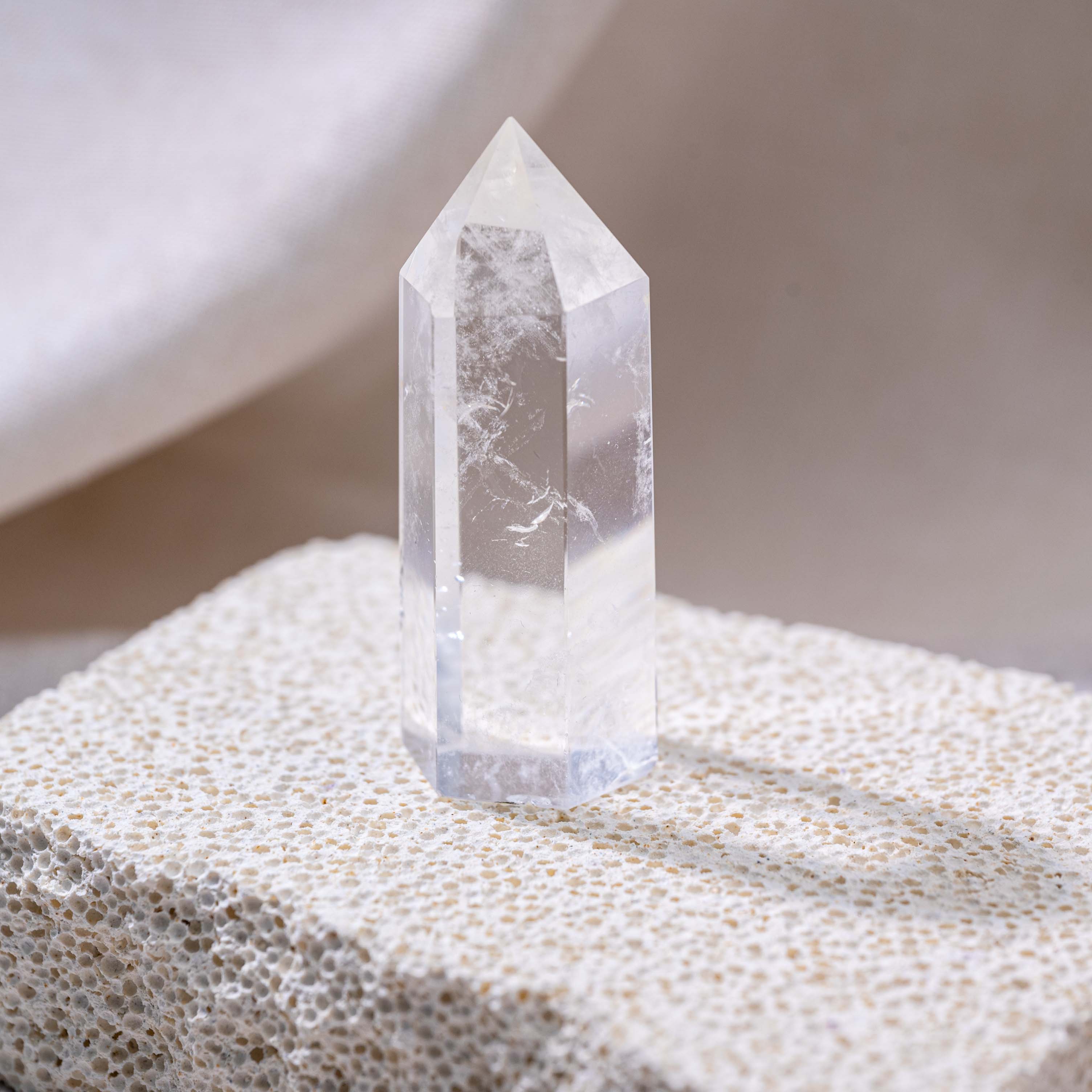 Clear Quartz Points are ideal for meditation practices, as they facilitate deep spiritual connections and inner reflection