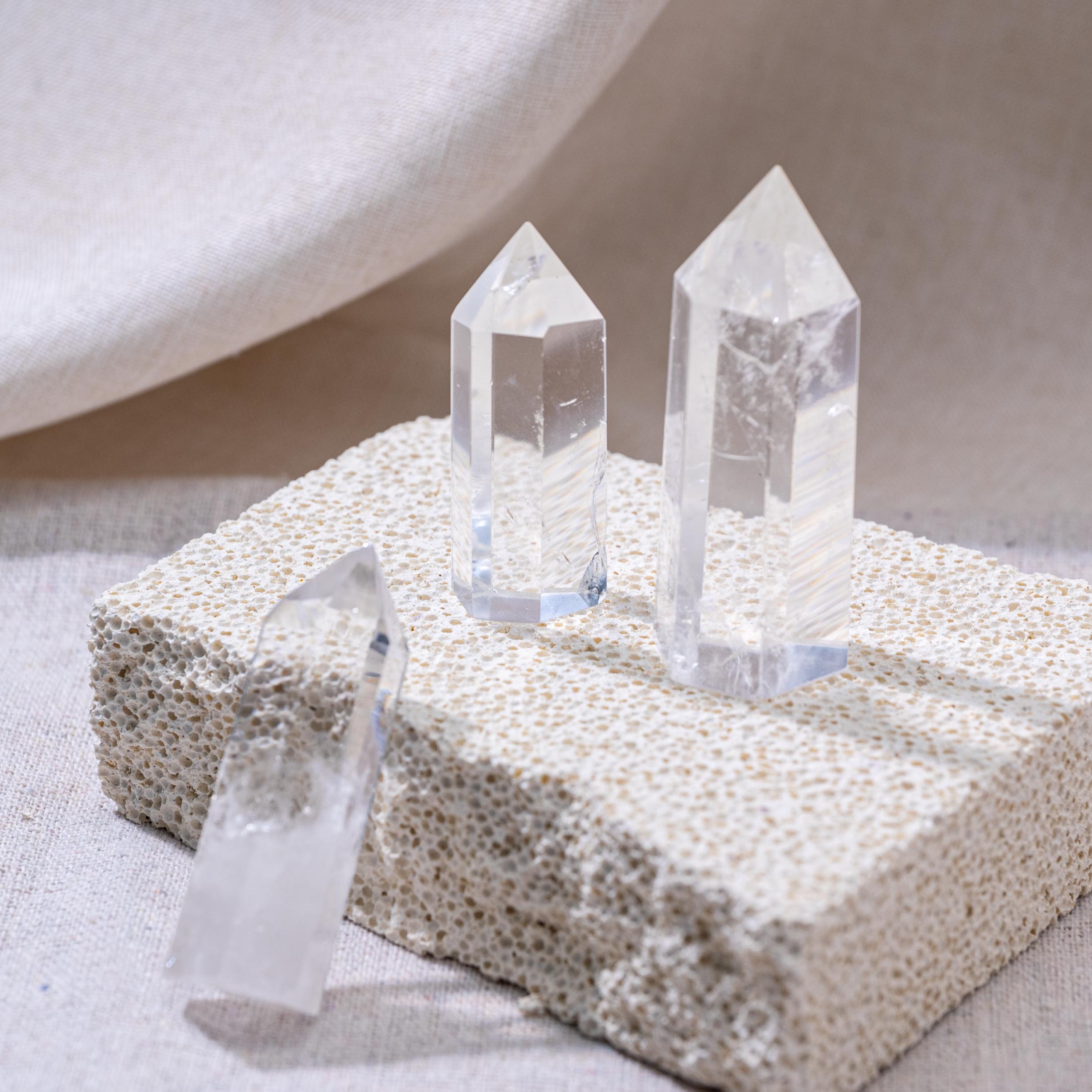 Incorporating Clear Quartz Points into your daily life can enhance focus, clarity, and mental acuity