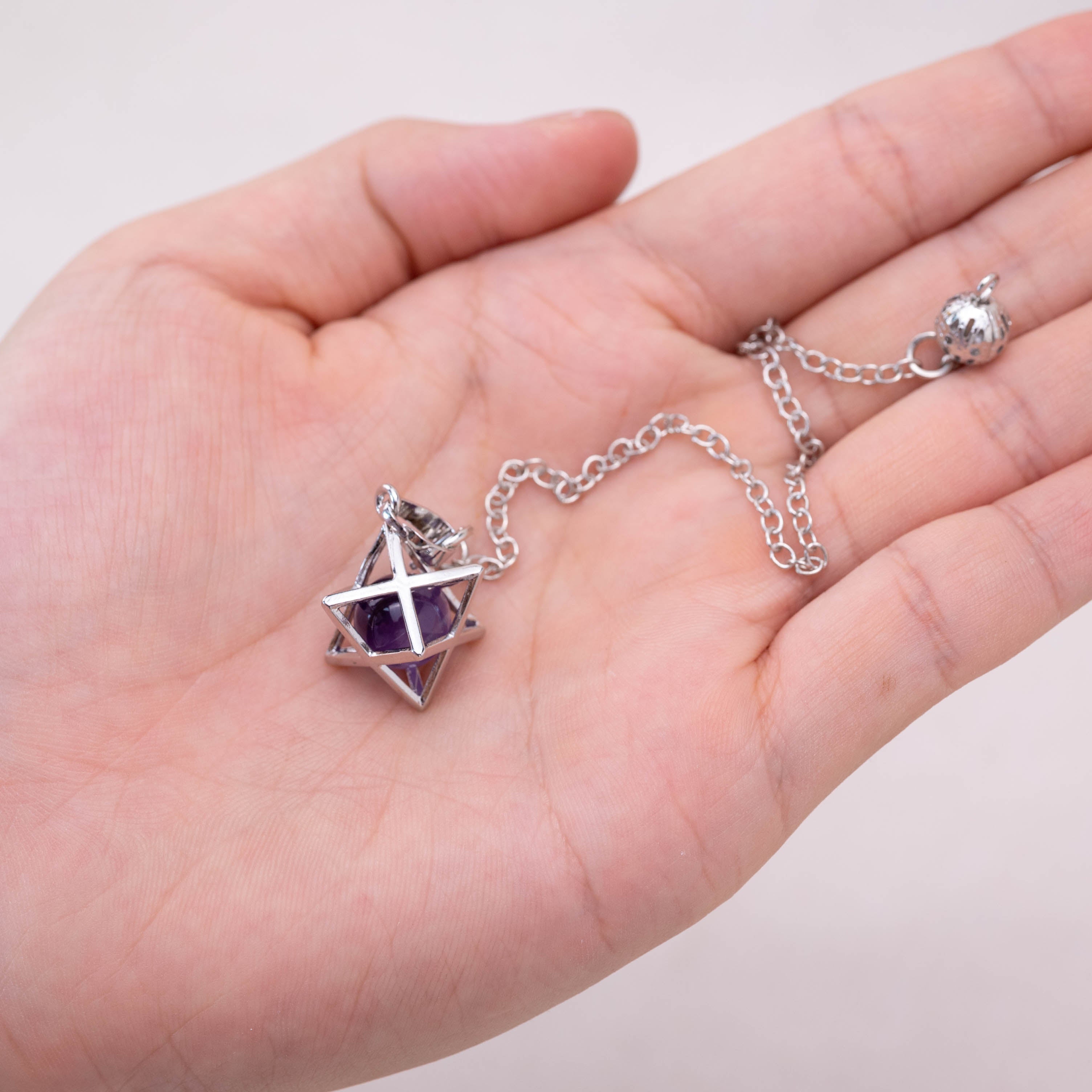 Amethyst Merkaba pendulum enhancing intuition
