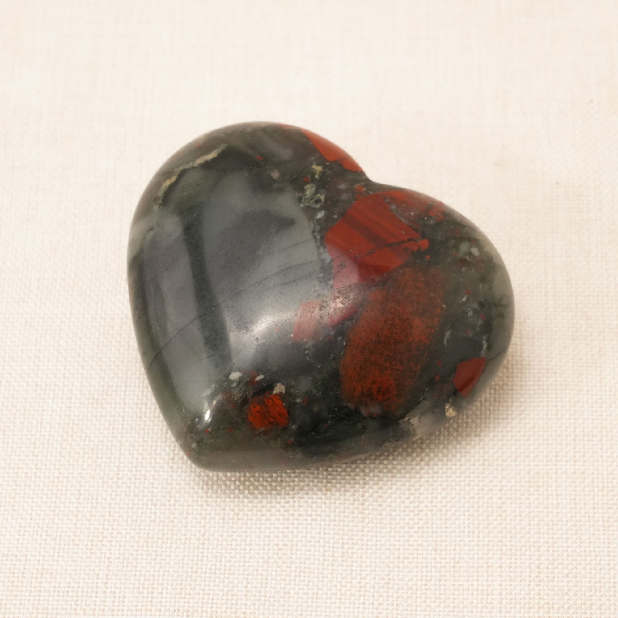 Blood Stone Heart crystal for healing and energy balance
