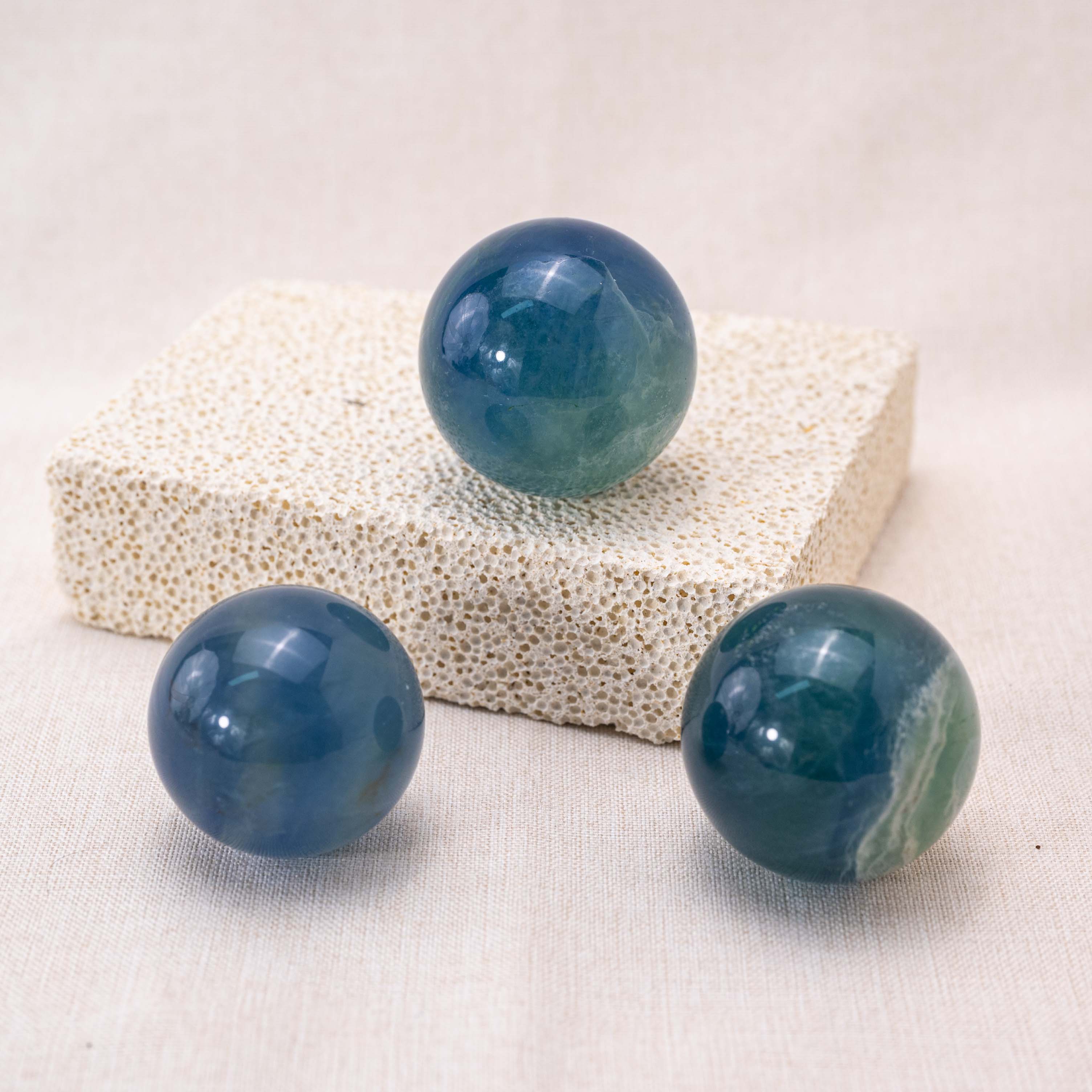 Blue Fluorite Sphere for mental clarity