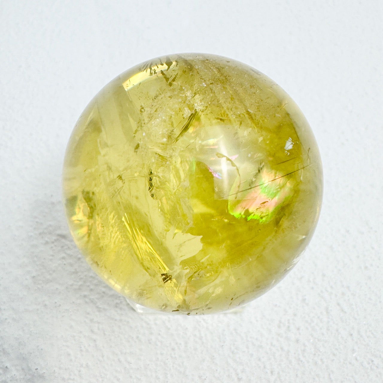 Citrine sphere used in Feng Shui for attracting wealth and success