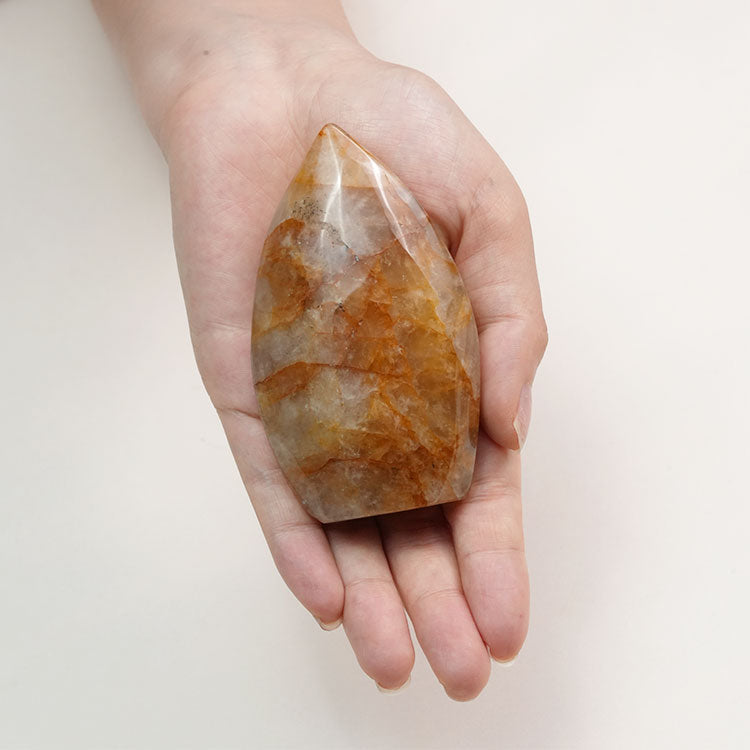 Polished Golden Healer Quartz Freeform, symbolizing healing and empowerment