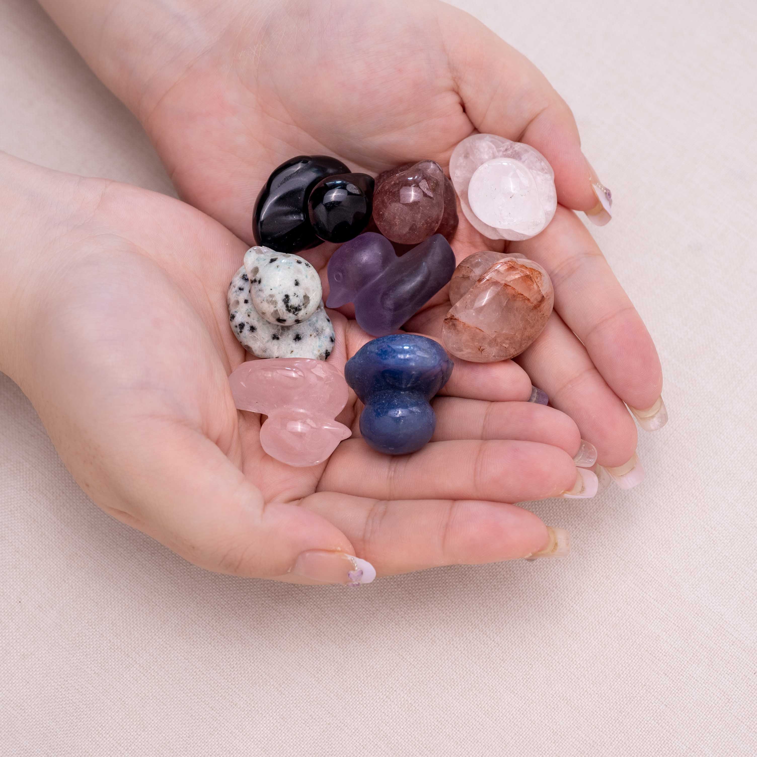 Revitalize your space with this charming and energizing crystal duck