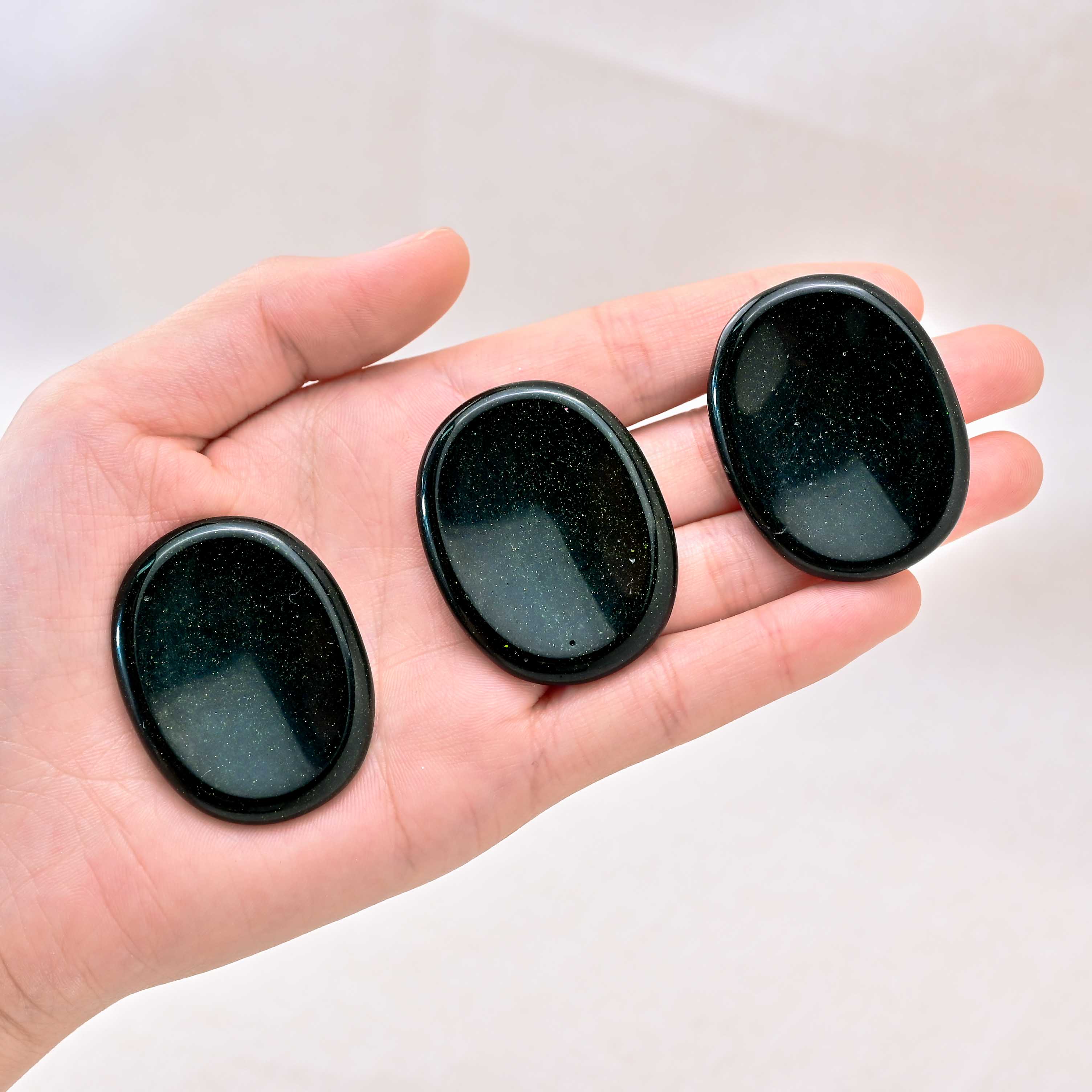 Enhance your creativity with the Green Sand Worry Stone