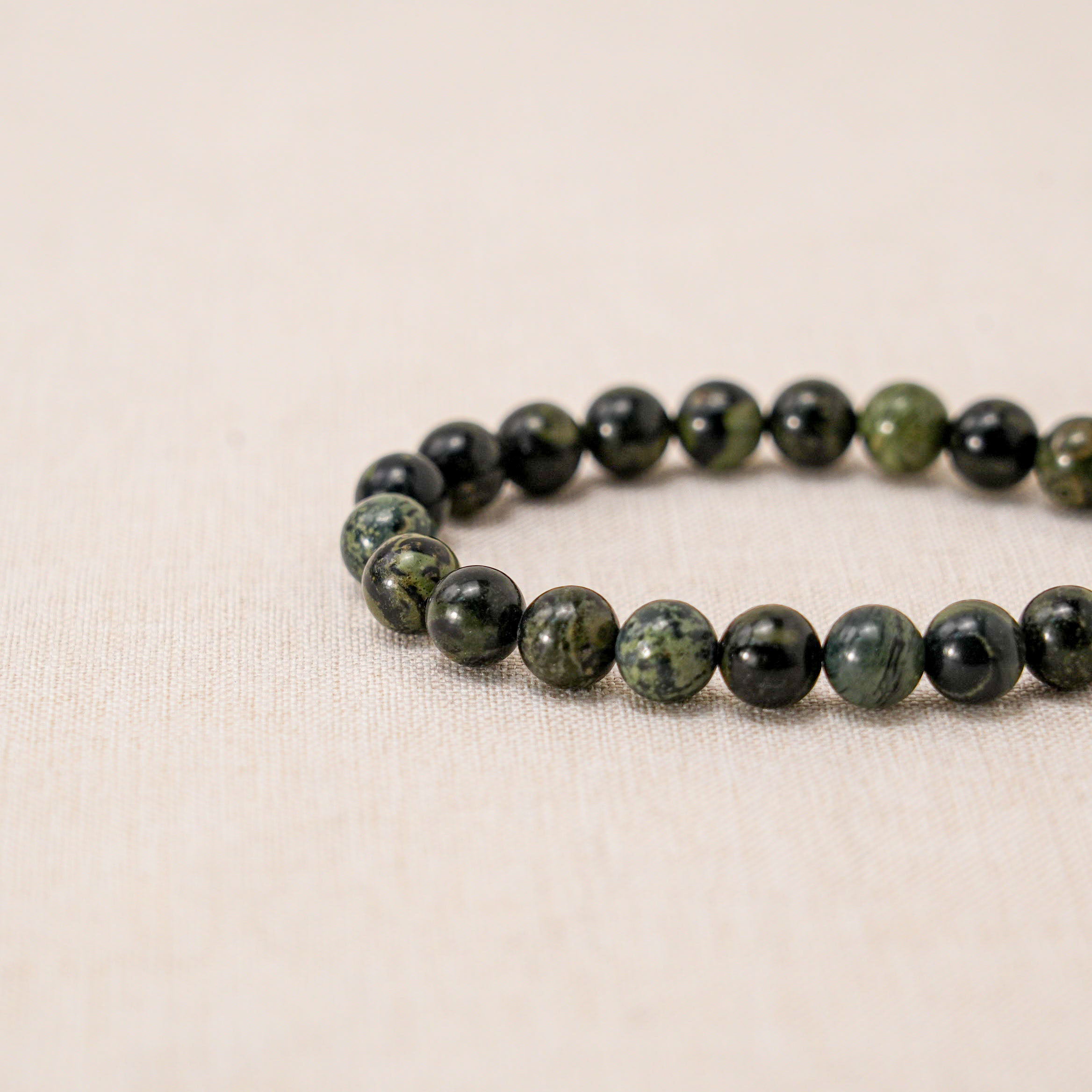 Kambaba Jasper Bracelet with earthy green tones